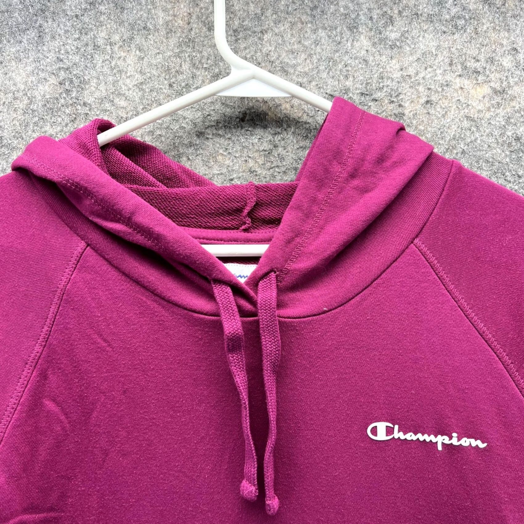 Champion VINTAGE Champion Sweater Women XL Pink Hooded Sweatshirt Pullover Athletic Fleece Vtg Size XL / US 12-14 / IT 48-50 - 2 Thumbnail