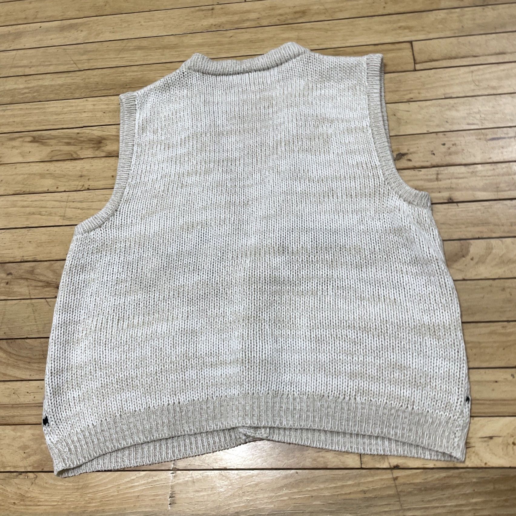 Vintage VINTAGE Cardigan Vest Men S Cream Tan Argyle Western Academic Old Money Soft Crop Preppy Shirt Size US S / EU 44-46 / 1 - 2 Thumbnail