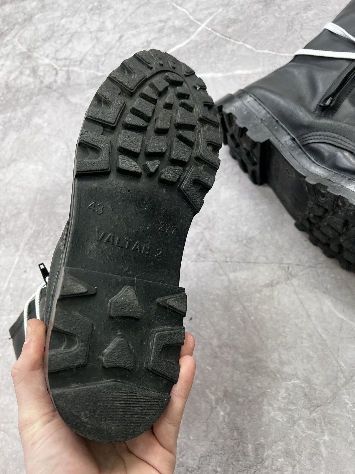 Other Black 90s Yeezy style Military Combat Zip Ankle Boots Size US 10 / EU 43 - 3 Thumbnail