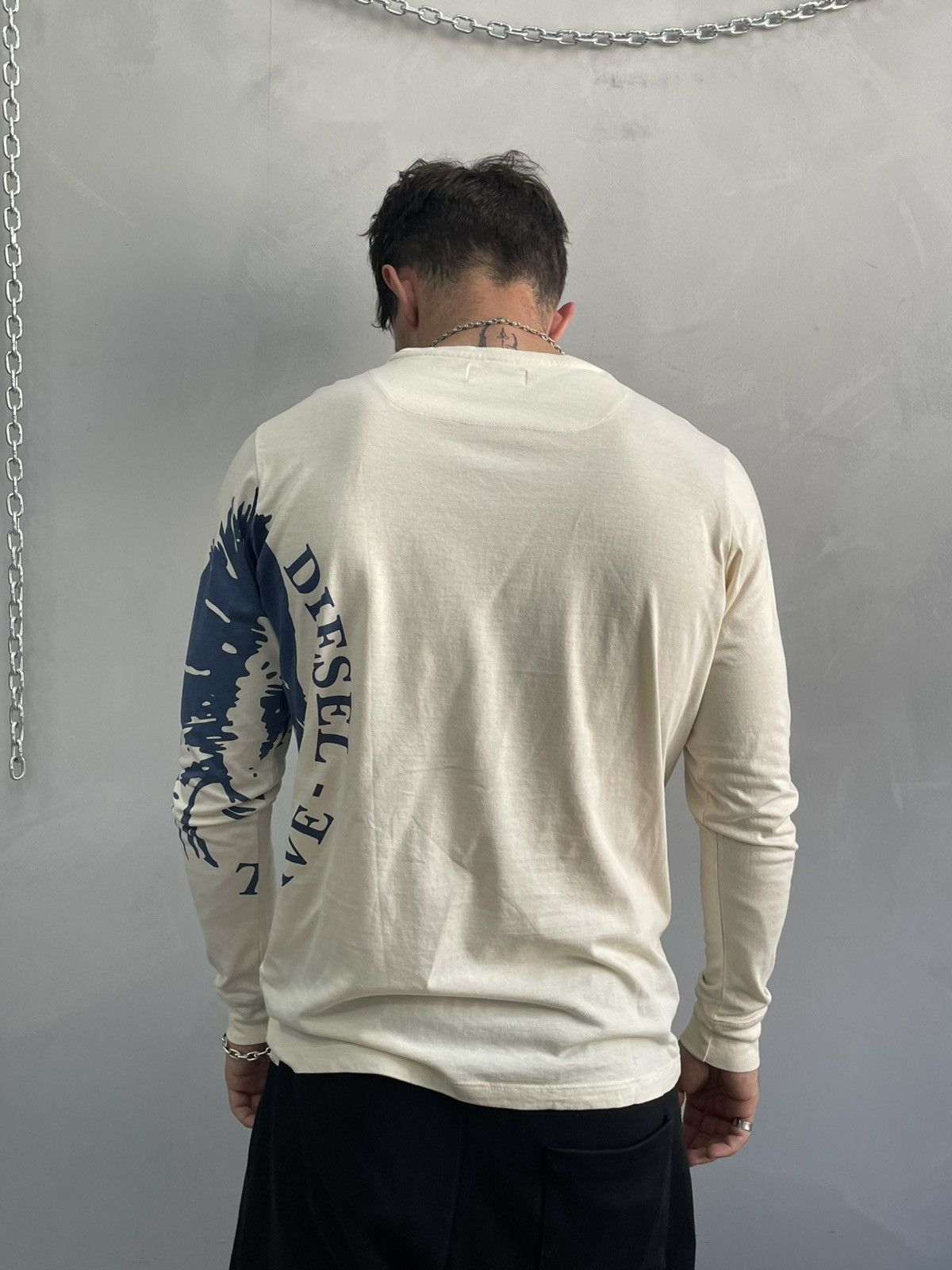 Diesel Avant garde Diesel big logo long sleeve rare y2k Size US M / EU 48-50 / 2 - 13 Thumbnail