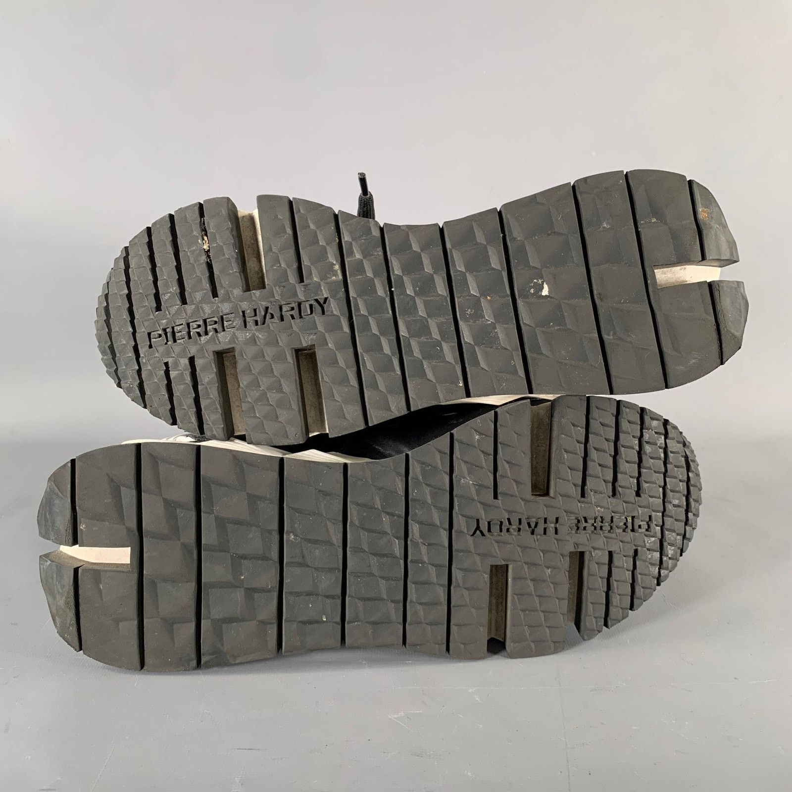 Pierre Hardy PIERRE HARDY Size 12 Black White Layered Platform Sneakers Size US 12 / IT 42 - 6 Thumbnail