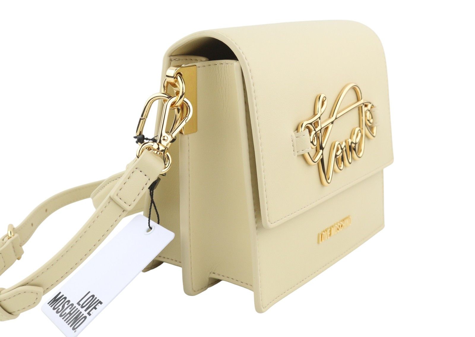Love Moschino BORSA PU SOUL OS Beige Logo Crossbody 87745 Size ONE SIZE - 7 Thumbnail