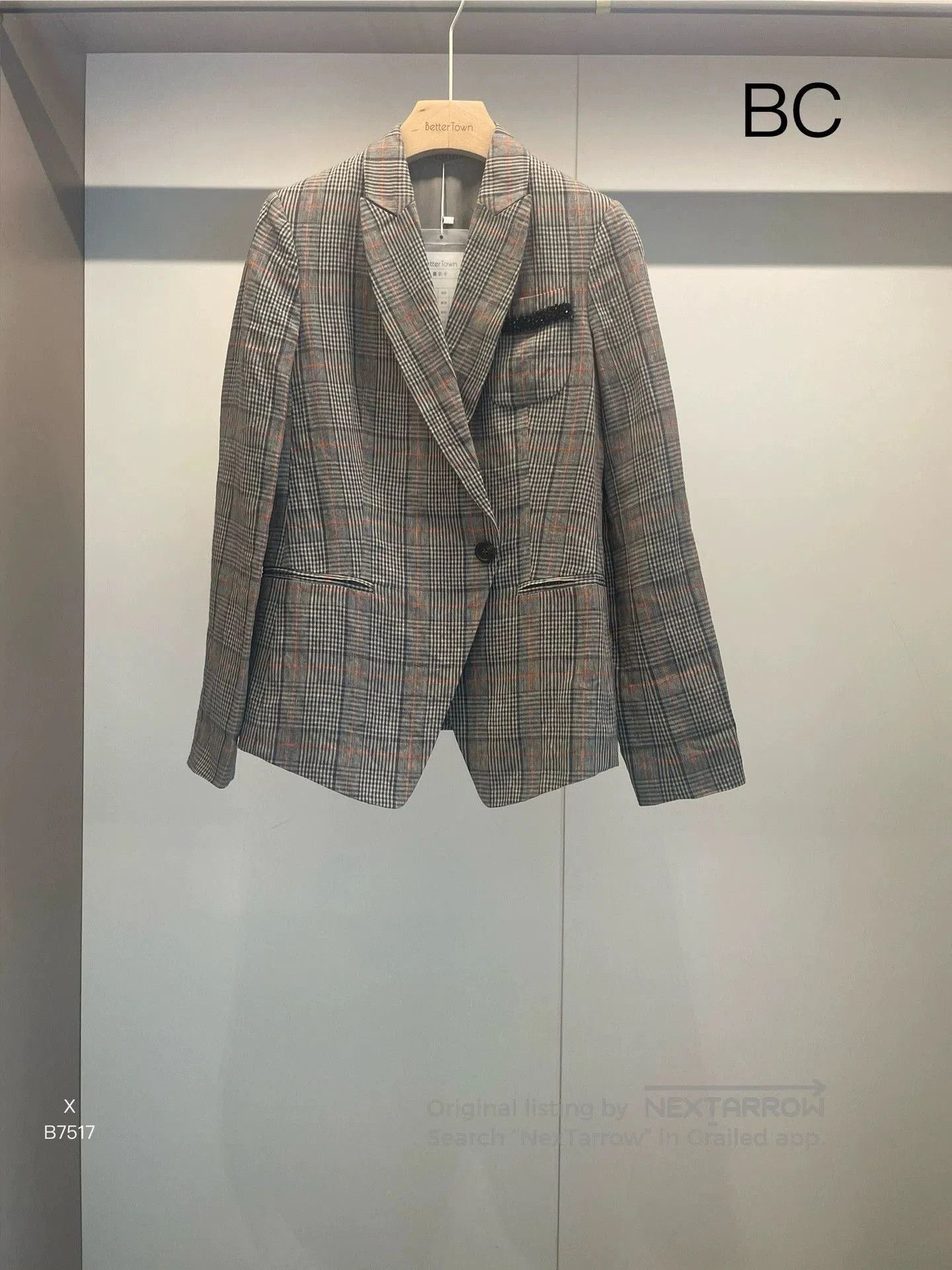 Brunello Cucinelli Brunello Cucinelli Gray Plaid Blazer 38. Size US S / EU 44-46 / 1 - 1 Thumbnail