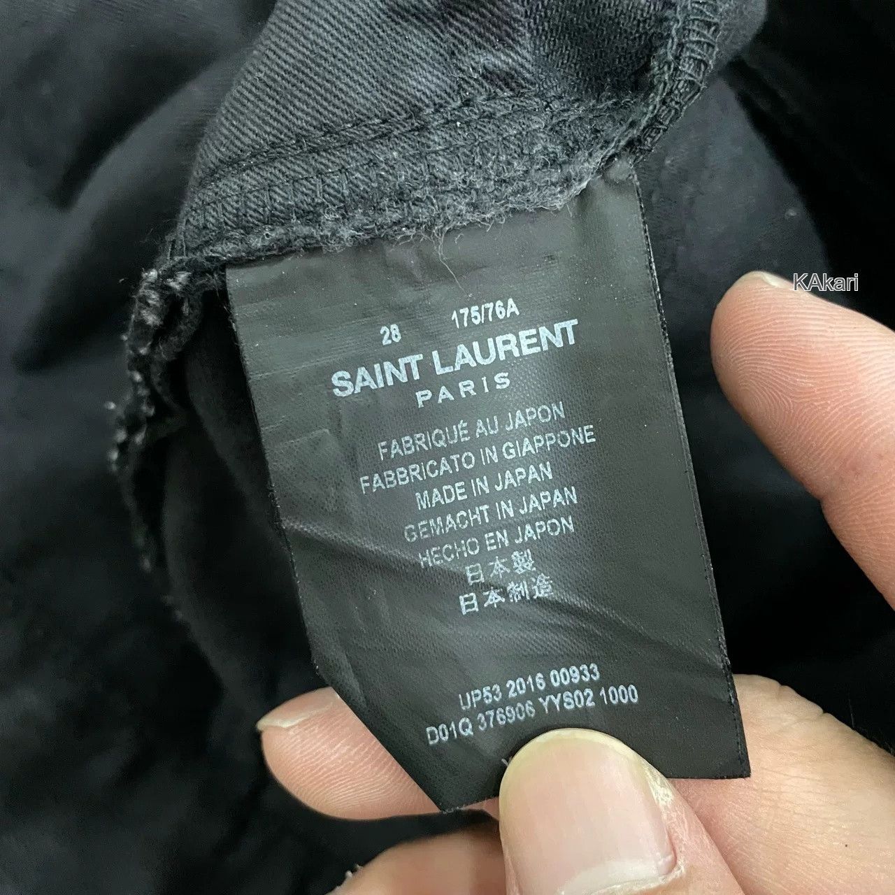 Saint Laurent Paris Saint Laurent SLP D02 Black Jeans Size US 28 / EU 44 - 4 Thumbnail