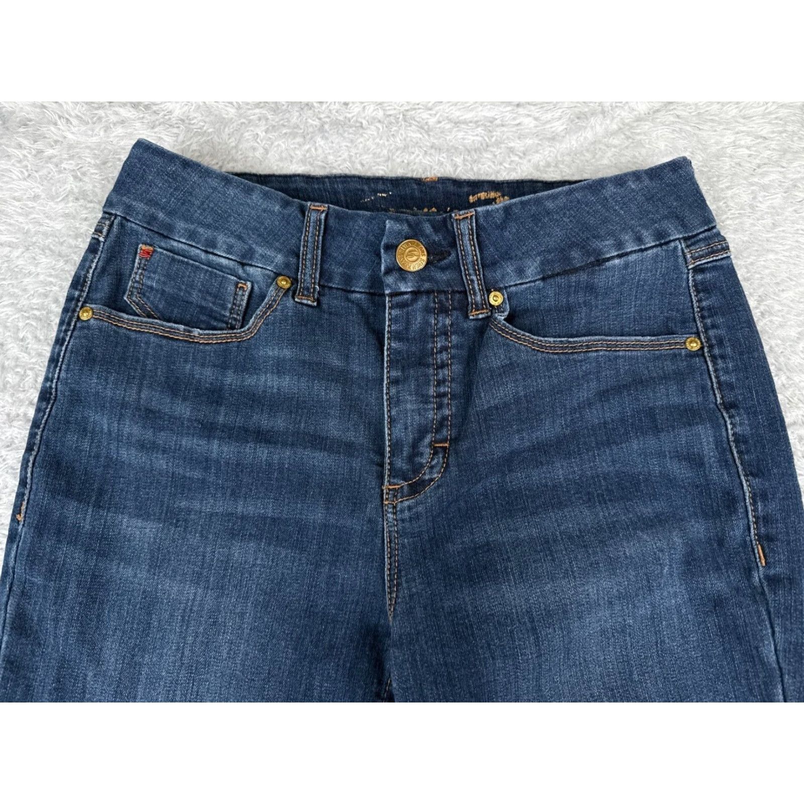 Vintage Seven7 Jeans Women 8 Blue Denim Tummyless High Rise Skinny Cotton Blend 28x28 Jeans Women 8 Blue Denim Skinny 28x28 Size 30" / US 8 / IT 44 - 4 Thumbnail