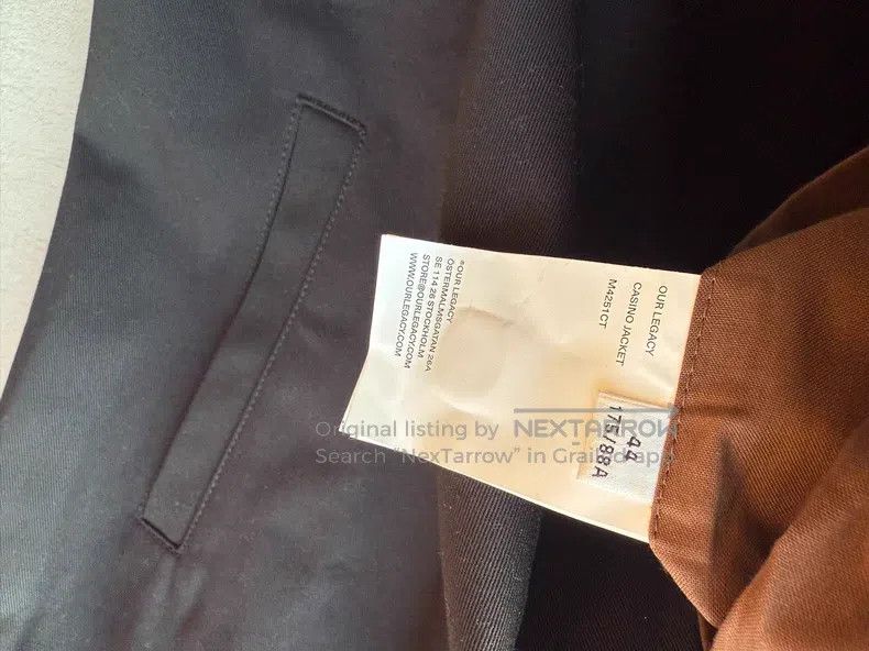 Our Legacy Our Legacy Black jacket coat Size US S / EU 44-46 / 1 - 4 Thumbnail