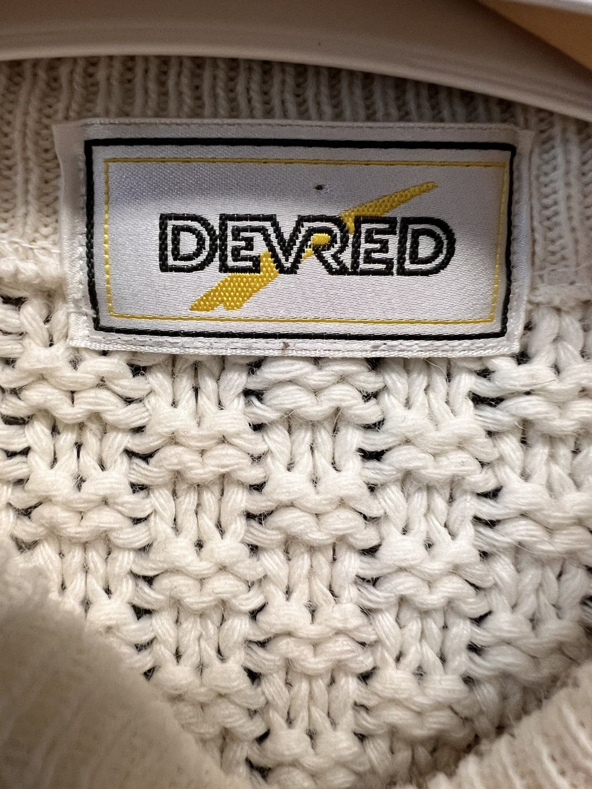Designer Devred knitted wool sweater vintage 90s y2k luxury Size US XL / EU 56 / 4 - 8 Thumbnail