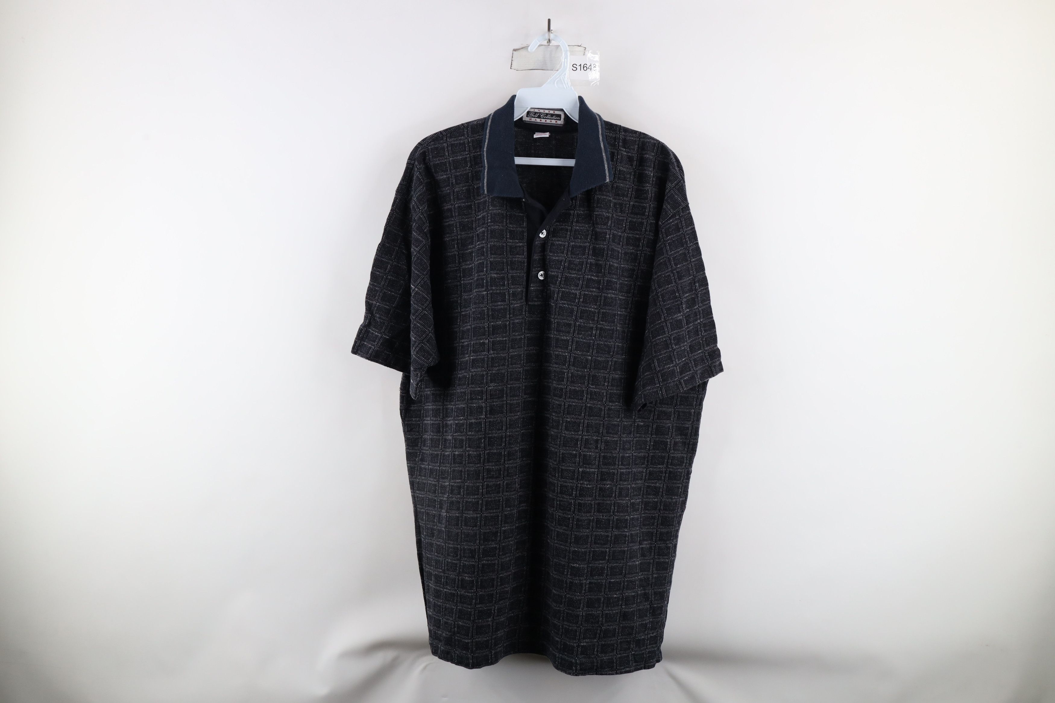Vintage Vintage 90s Streetwear Checkered Collared Golf Polo Shirt Size US XL / EU 56 / 4 - 1 Thumbnail