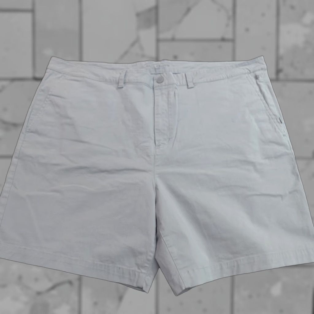 Vintage Mack Weldon Shorts 44 Gray Chino Solid 7" Cotton Blend Regular Men Size US 44 / EU 60 - 1 Thumbnail