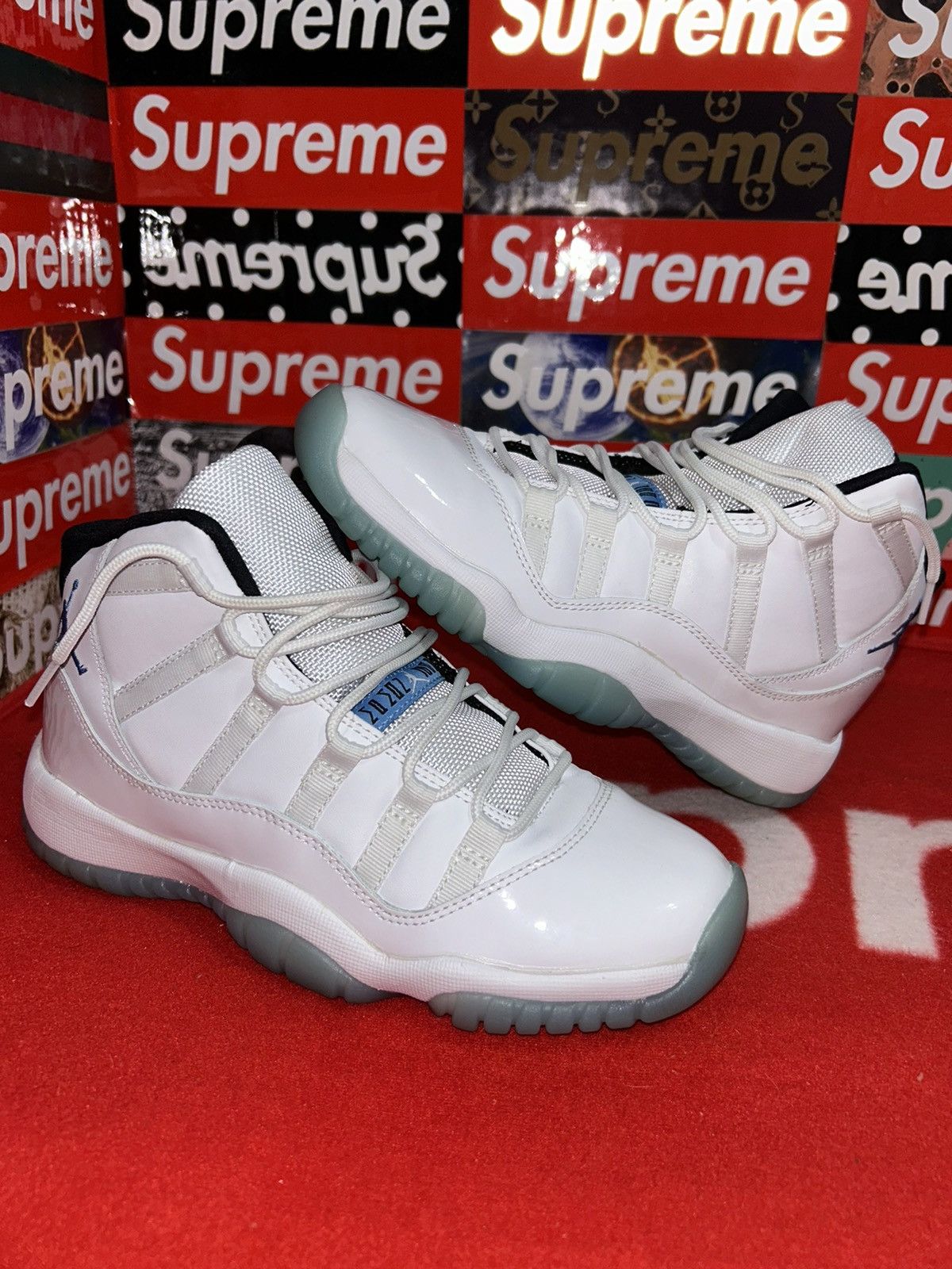 Jordan 11 Retro Legend Blue (2014) (GS) 378038-117 size 5y