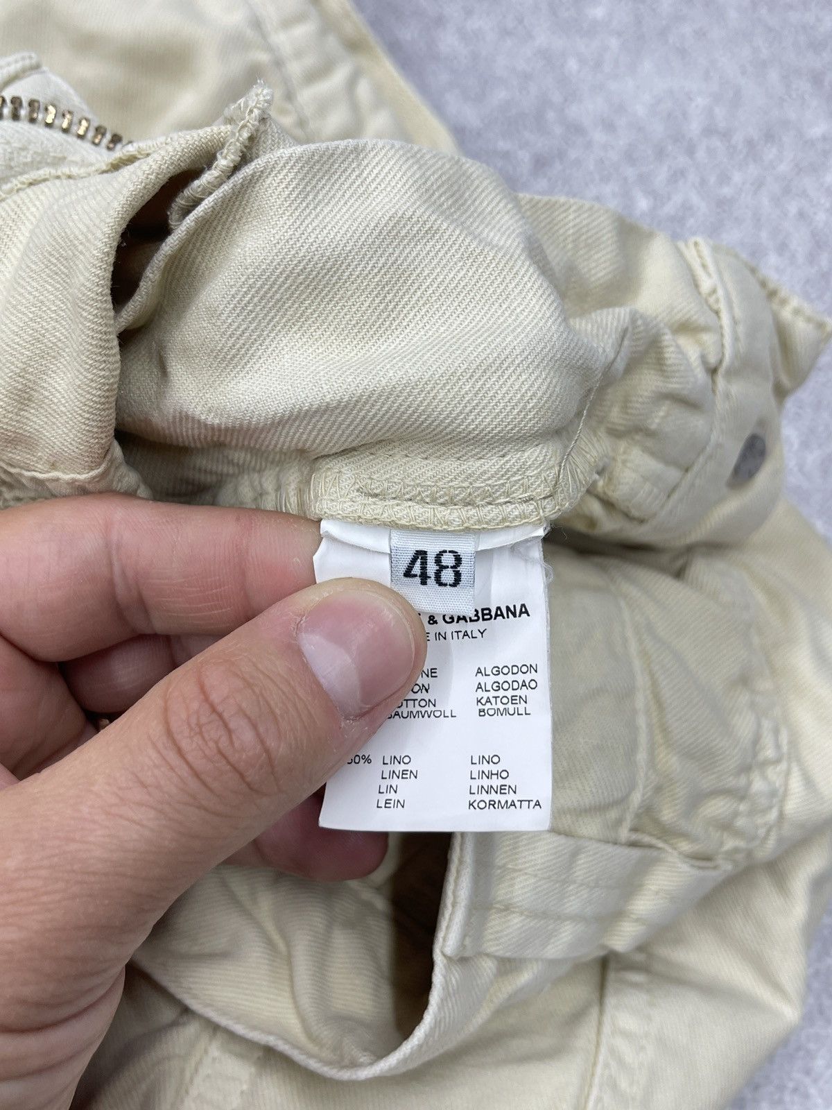 Dolce & Gabbana Vintage Dolce Gabbana Pants Beige Italy Lampo Size M Size US 32 / EU 48 - 17 Thumbnail