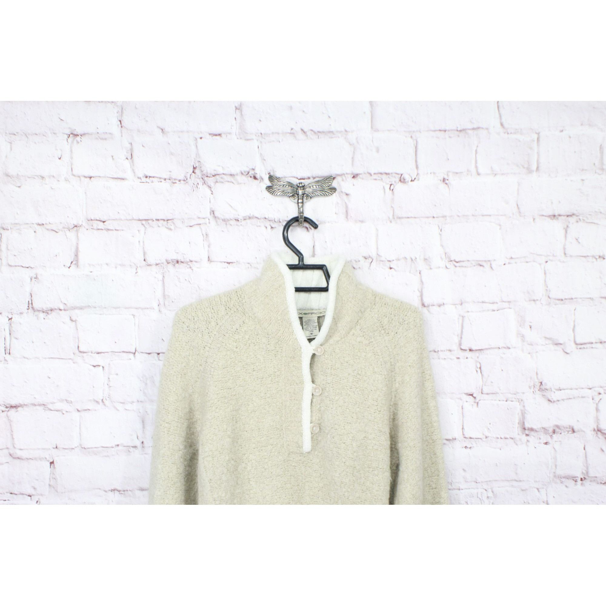 ExOfficio ExOfficio Women's Long Sleeve Stand Collar Knit Sweaters Size M / US 6-8 / IT 42-44 - 2 Thumbnail