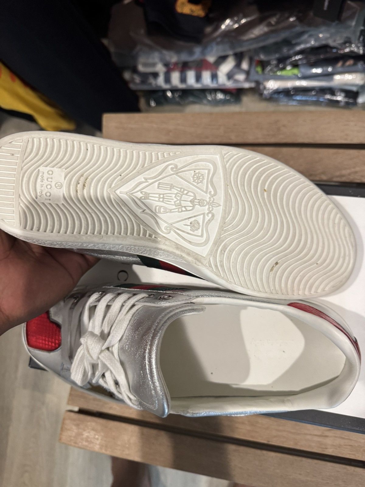 Gucci Gucci ace star sneakers Size US 8 / EU 41 - 7 Thumbnail