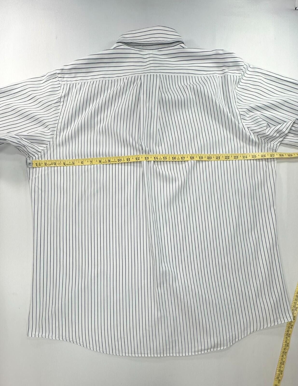 Jos. A. Bank Jos A Bank Executive 2-Ply Pinpont Button Up Mens XL 17.5/35 Size 44R - 4 Thumbnail
