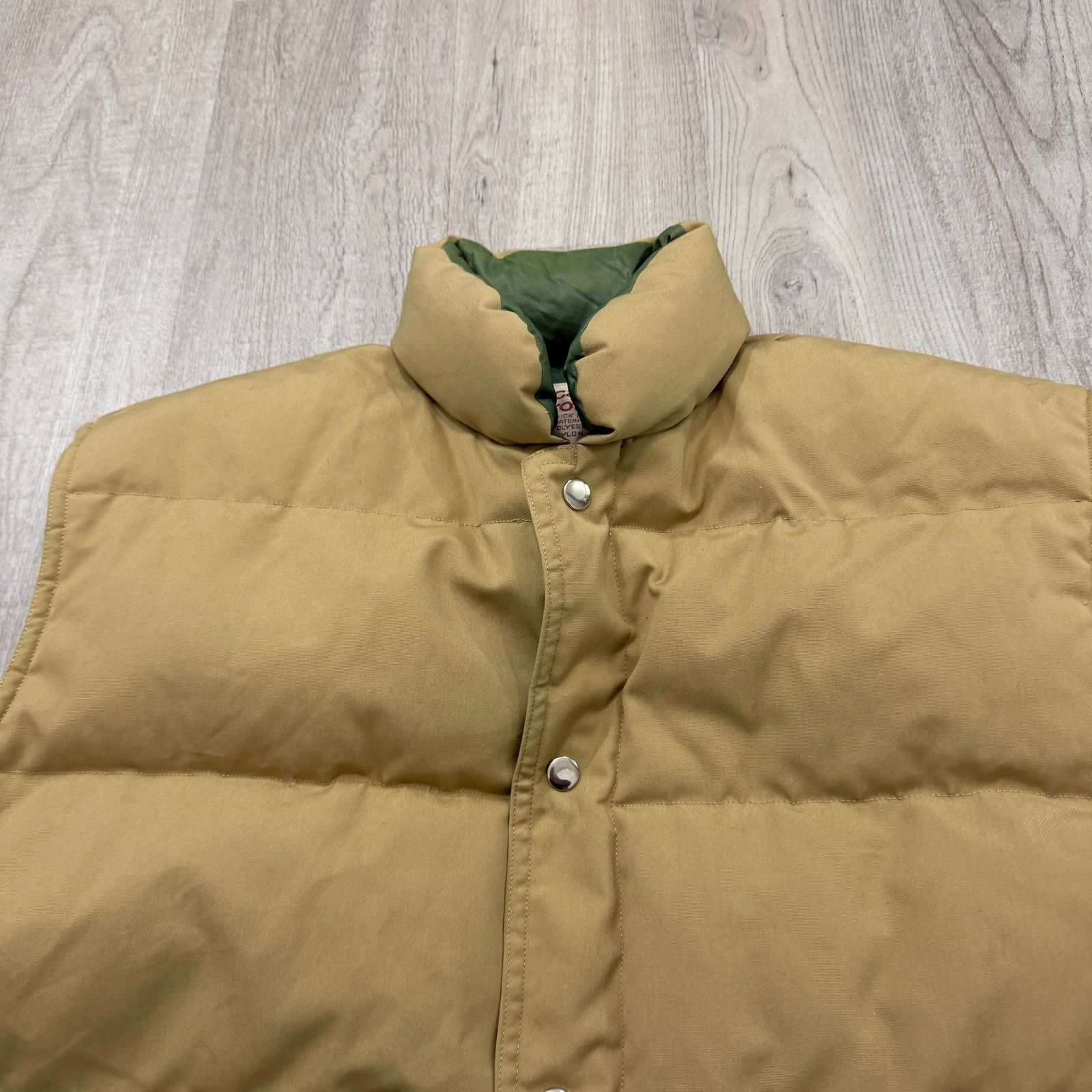Vintage Vintage Academy Broadway Goose Down Vest Men's XL Tan 1980s Size US XL / EU 56 / 4 - 3 Thumbnail