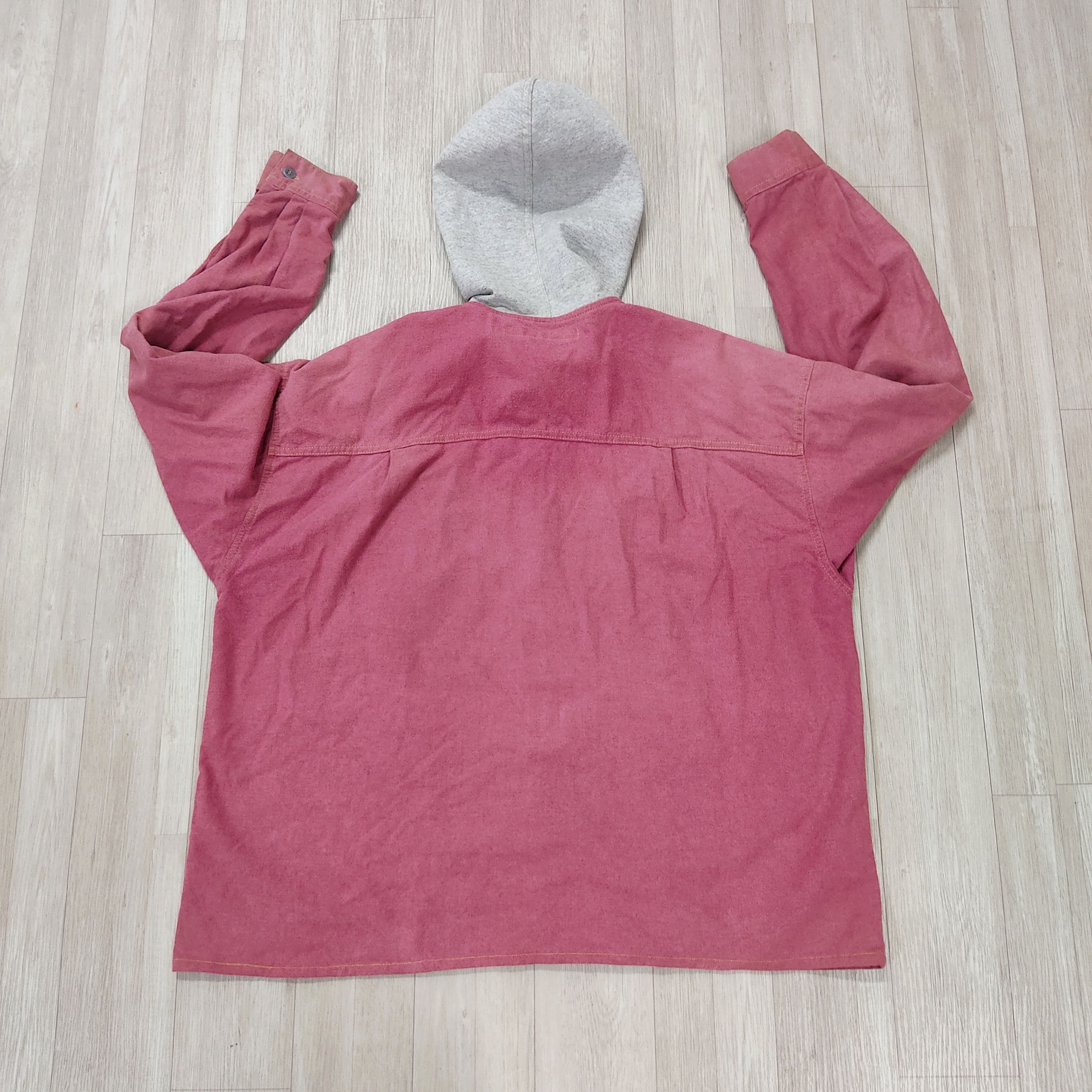 Quiksilver × Vintage Vtg 90s QUICKSILVER Salt-Water Denim Hooded Shirt Jacket Size US L / EU 52-54 / 3 - 8 Thumbnail