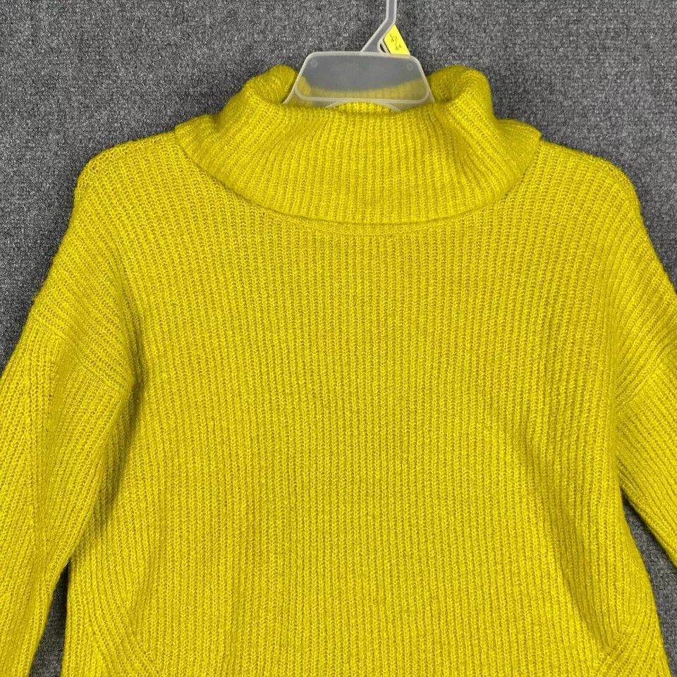 Old Navy Old Navy Knitted Sweater Women's Small Cowl Neck Yellow S Size S / US 4 / IT 40 - 2 Thumbnail