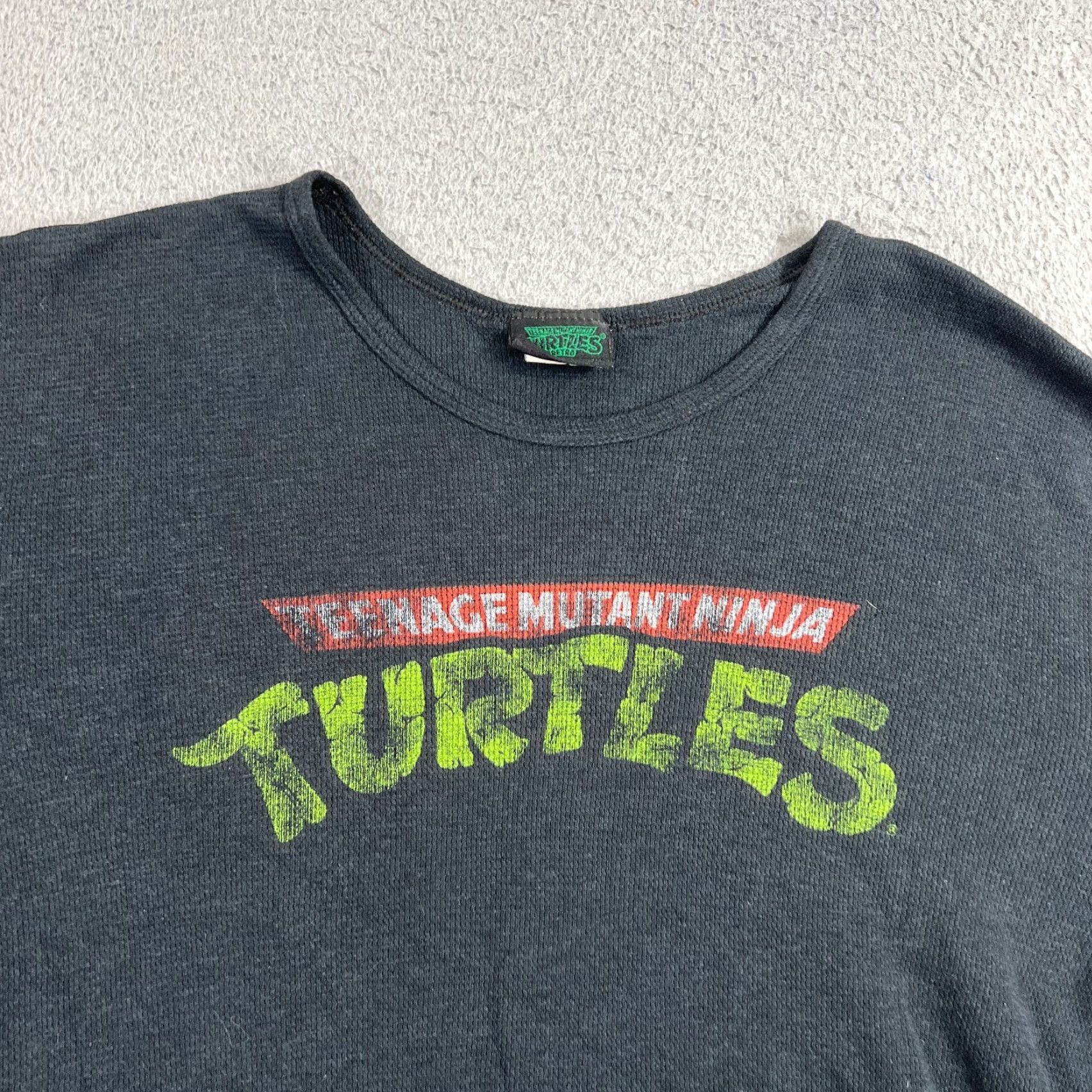 Vintage VINTAGE TMNT Teenage Mutant Ninja Turtles Thermal Shirt Men XL Black All Seasons Retro Size US XL / EU 56 / 4 - 2 Thumbnail