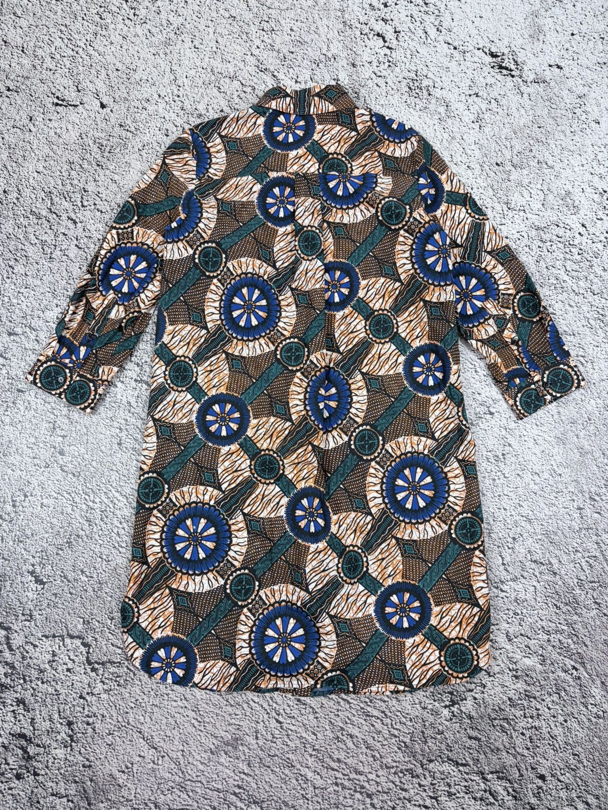 Max Mara Weekend Max Mara 100% Cotton Printed Shirt Dress US 4 Size XS / US 0-2 / IT 36-38 - 5 Thumbnail