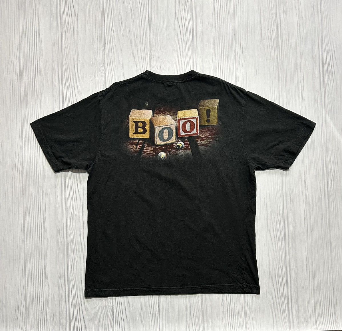 Vintage Vintage Y2K Allprinted Jack In Box Boo! Scary T-Shirt Size US XL / EU 56 / 4 - 2 Thumbnail