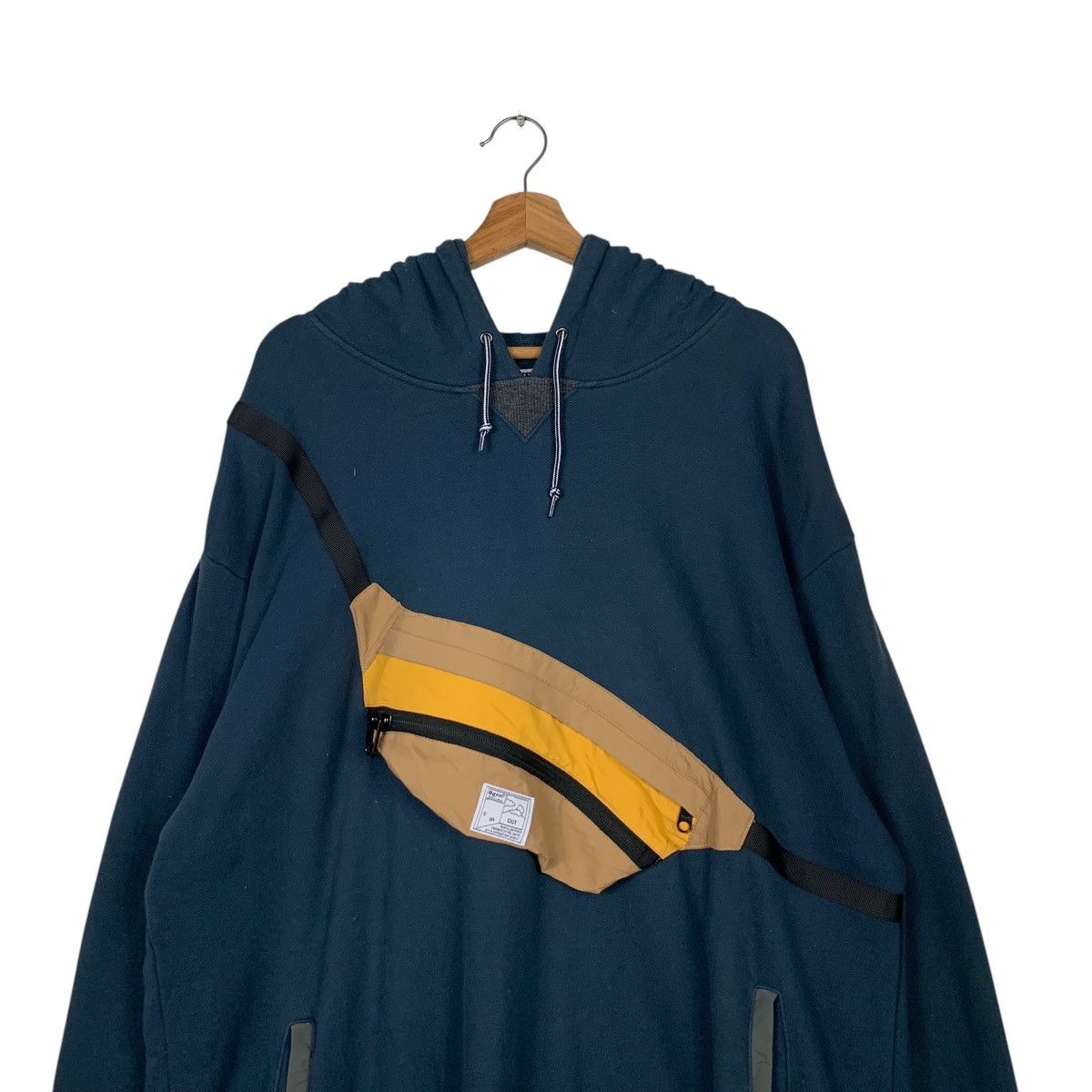 GRN GRN Tokyo Crossbody Bag Pullover Hoodie Sweatshirt #2051-C89 Size US XL / EU 56 / 4 - 8 Thumbnail