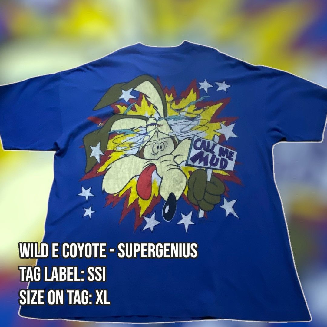 Cartoon Network × Vintage Wild E Coyote - Supergenius Tee Size US XL / EU 56 / 4 - 1 Thumbnail