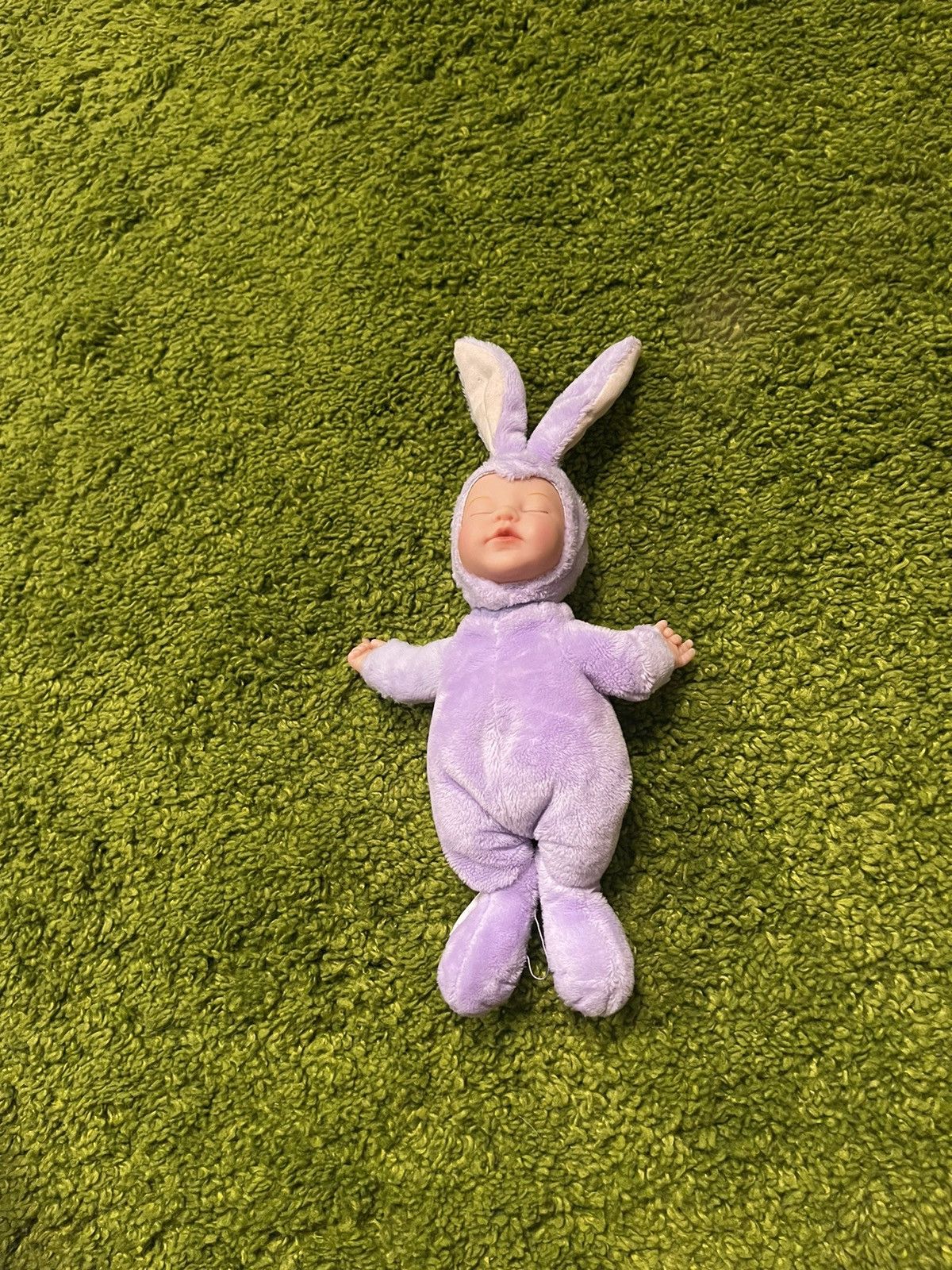 Designer × Handmade 🐰 Anne Geddes art realistic rabbit baby doll Size ONE SIZE - 1 Thumbnail