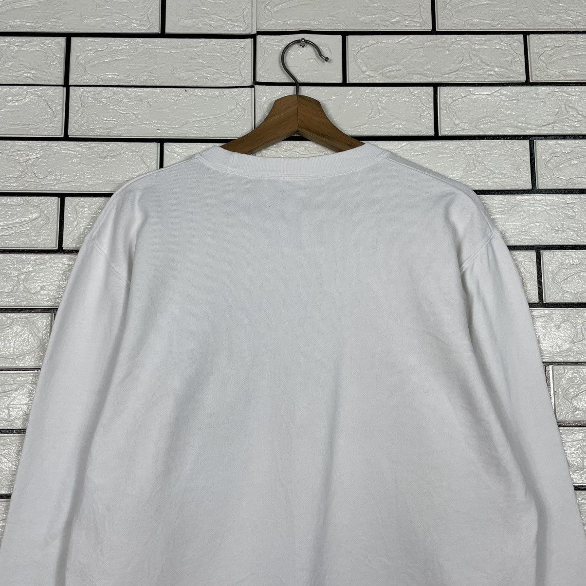 Japanese Brand Yanmar Boh Boh Big Print White Sweatshirt Size US M / EU 48-50 / 2 - 8 Thumbnail