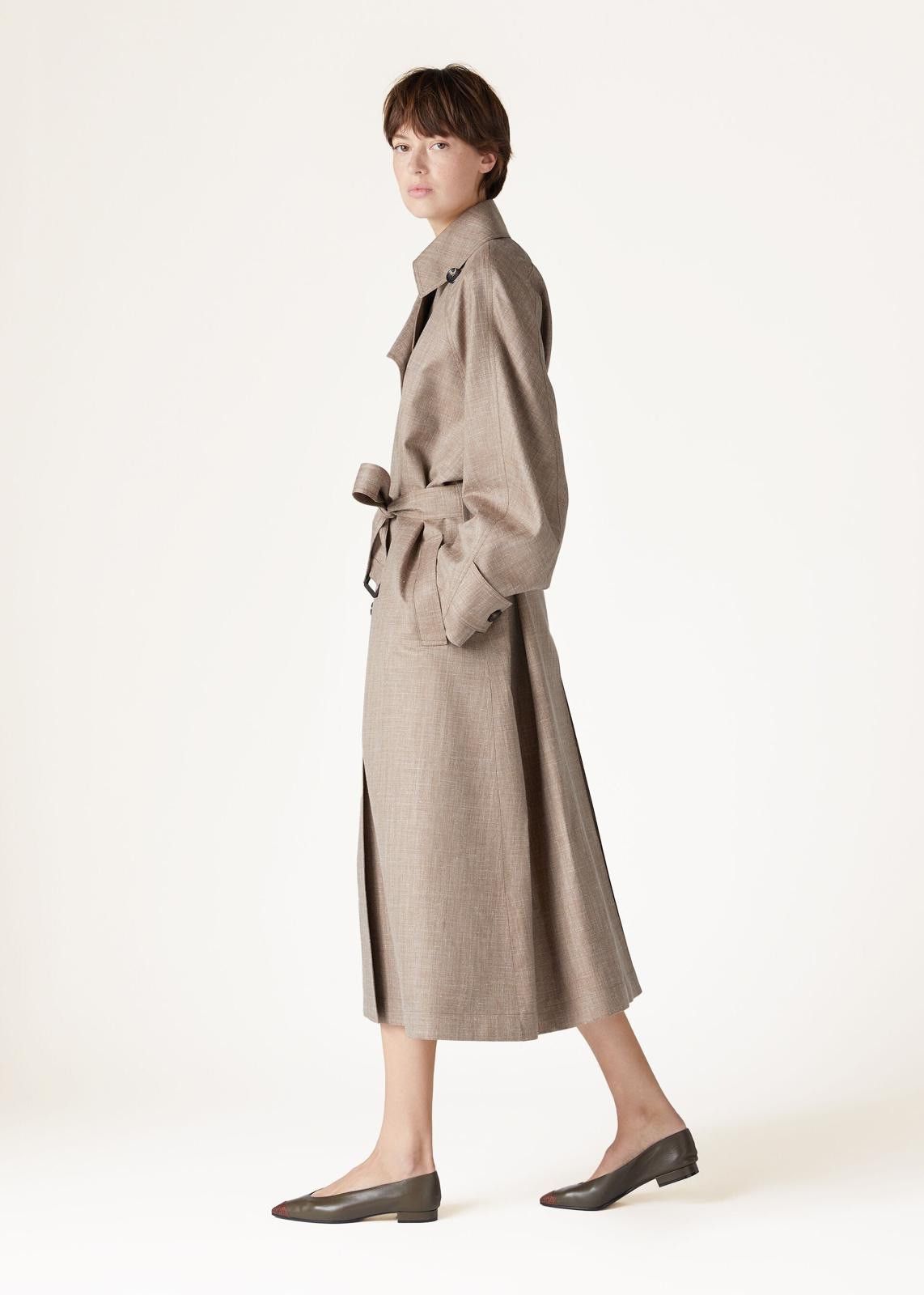Loro Piana o1srvl11e0425 FAN6605 Double-Breasted Trench Coat Size S / US 4 / IT 40 - 6 Thumbnail