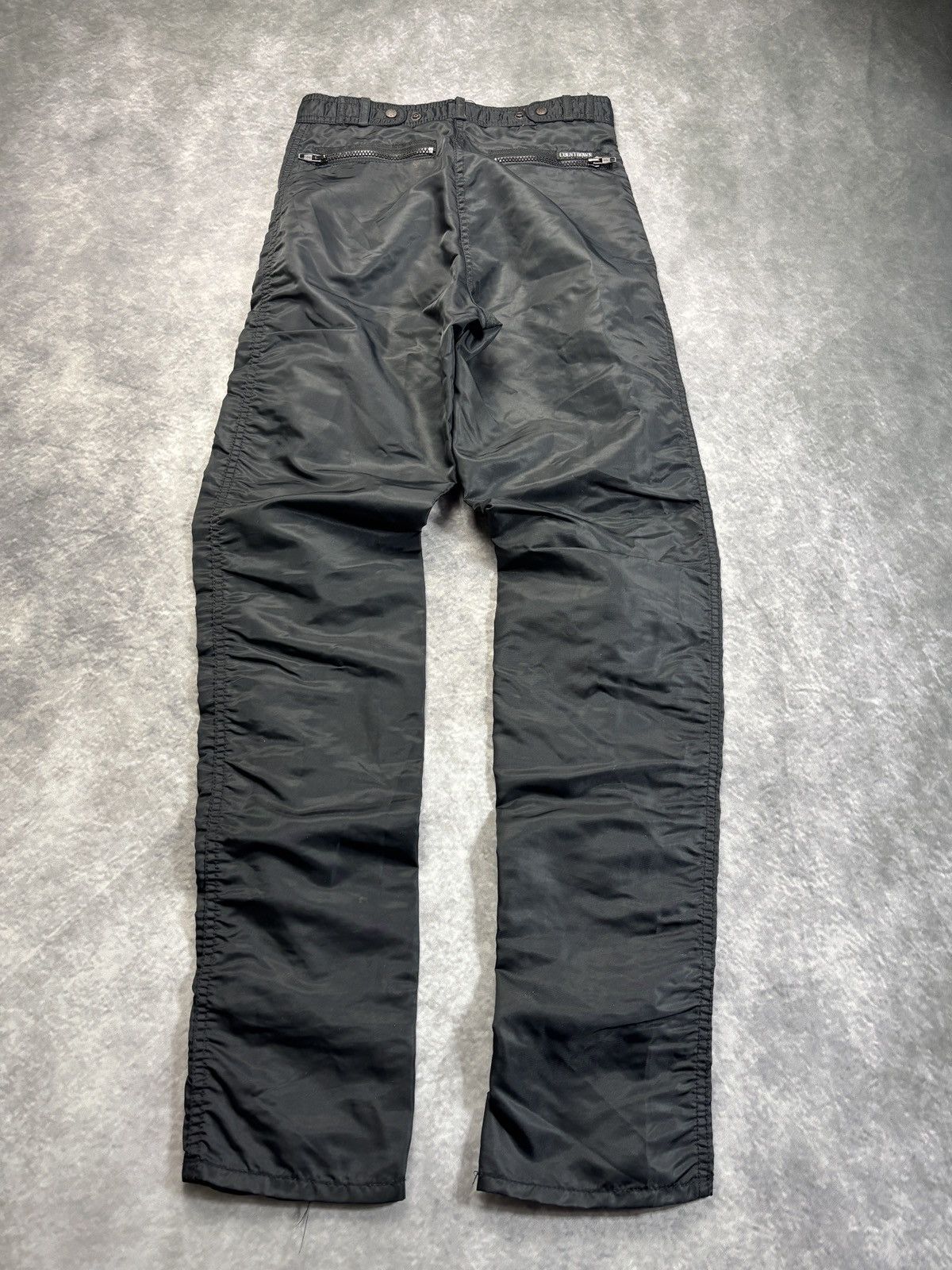Bugle Boy × Vintage 1990s Bugle Boy Raver Pants Y2K Vintage Nylon Flight Zipper Size 29" - 9 Thumbnail