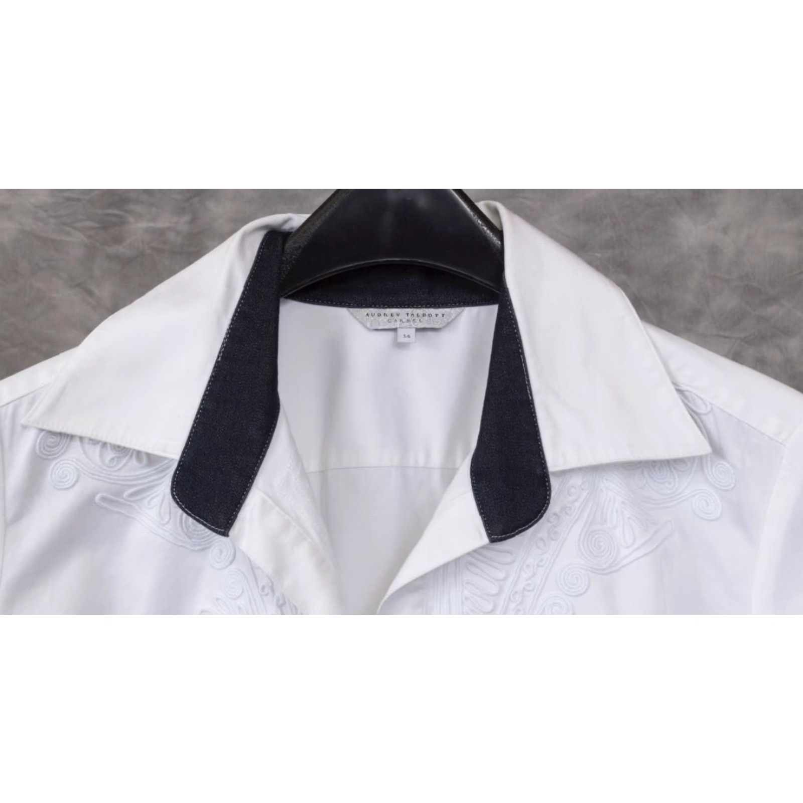Vintage Audrey Talbott Carmel Size 14 White Blouse Size XL / US 12-14 / IT 48-50 - 3 Thumbnail
