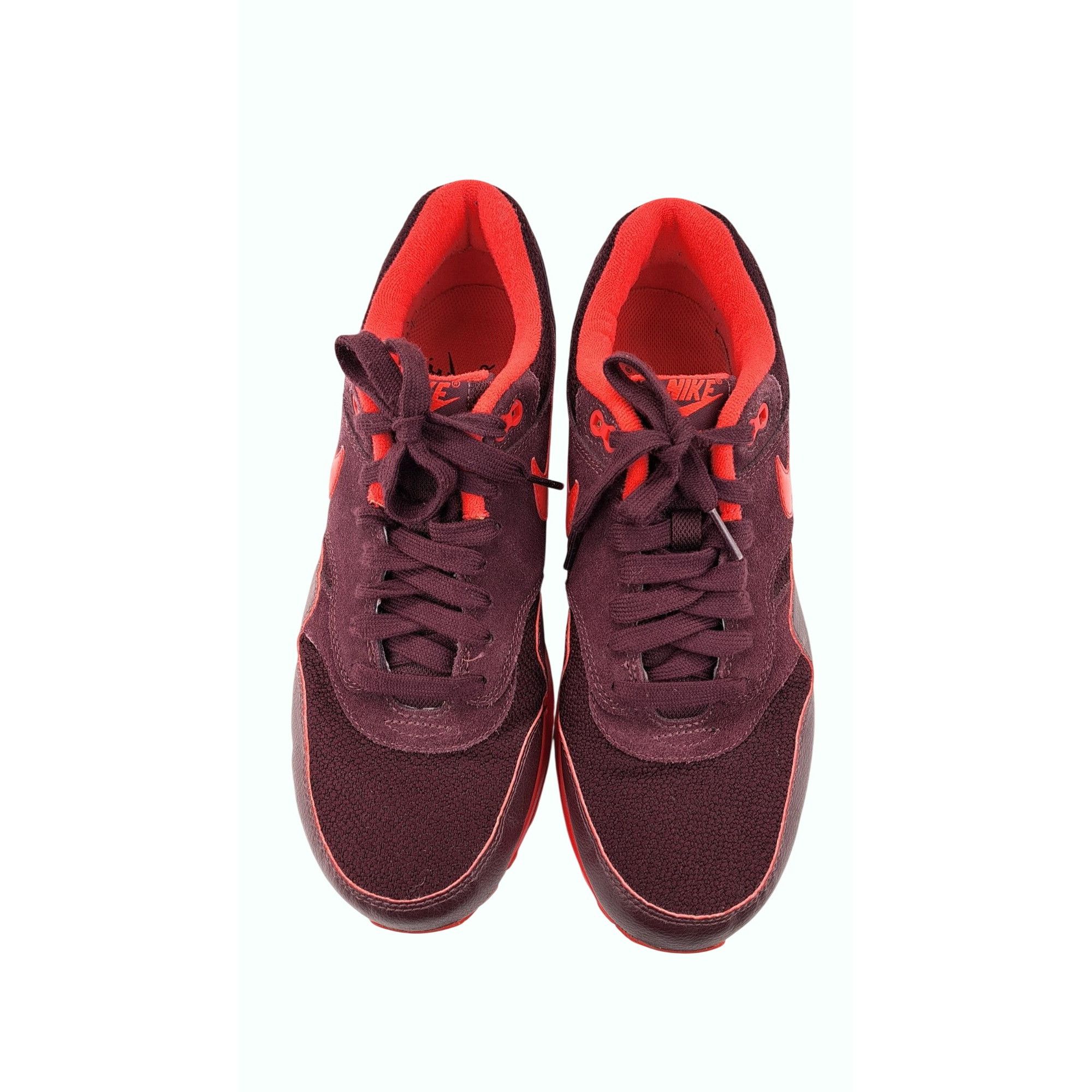 Nike Nike Air Max 1 Sneaker Shoe Women Size 10 Burgundy Platinum Size US 10 / IT 40 - 5 Thumbnail