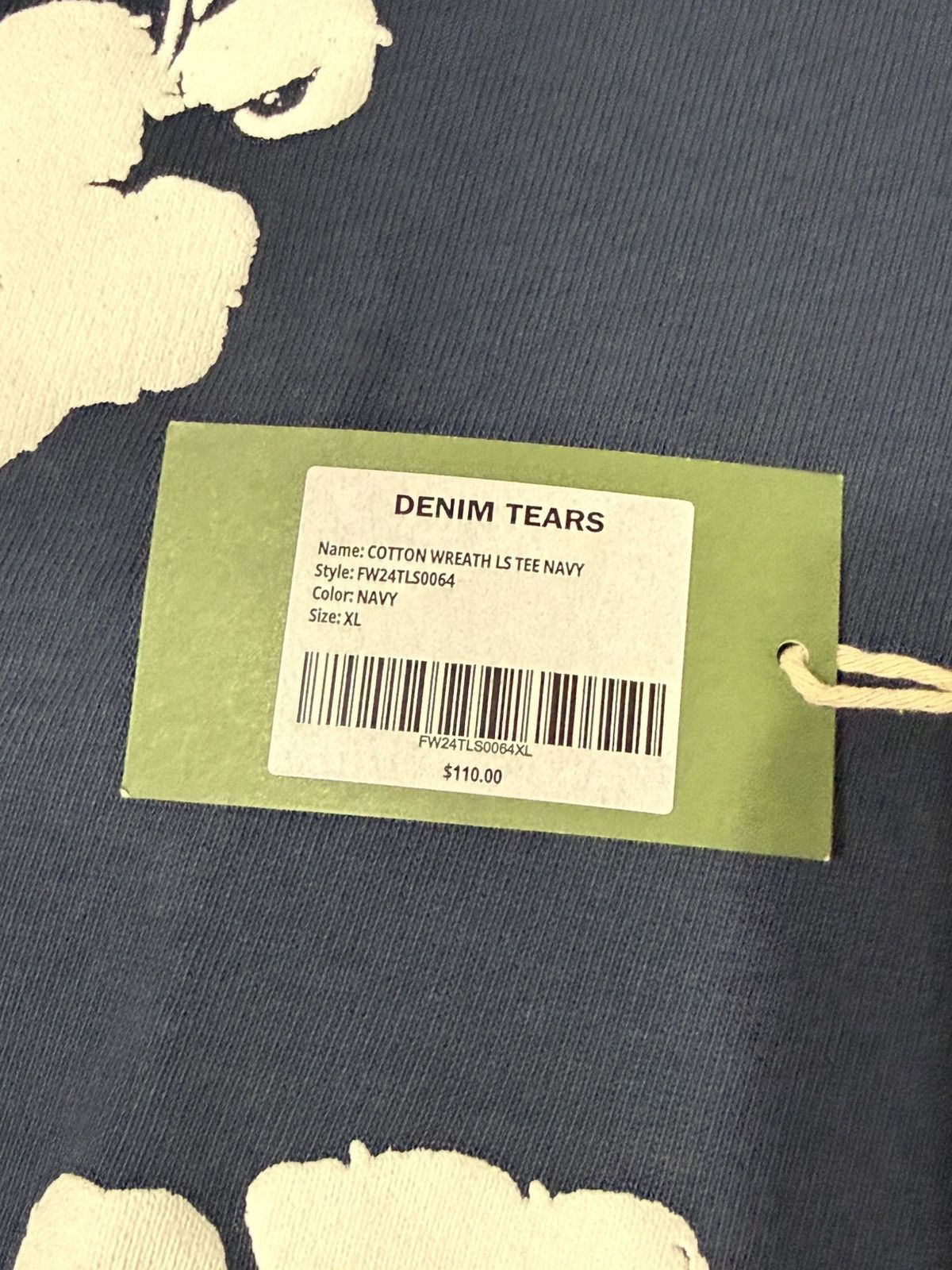 DENIM TEARS Denim Tears Cotton Wreath Long Sleeve Navy Size US XL / EU 56 / 4 - 2 Thumbnail