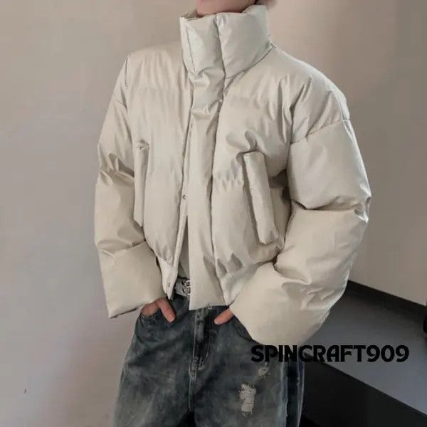 VIBE White Long Neck Puffer Jacket Size US M / EU 48-50 / 2 - 2 Thumbnail