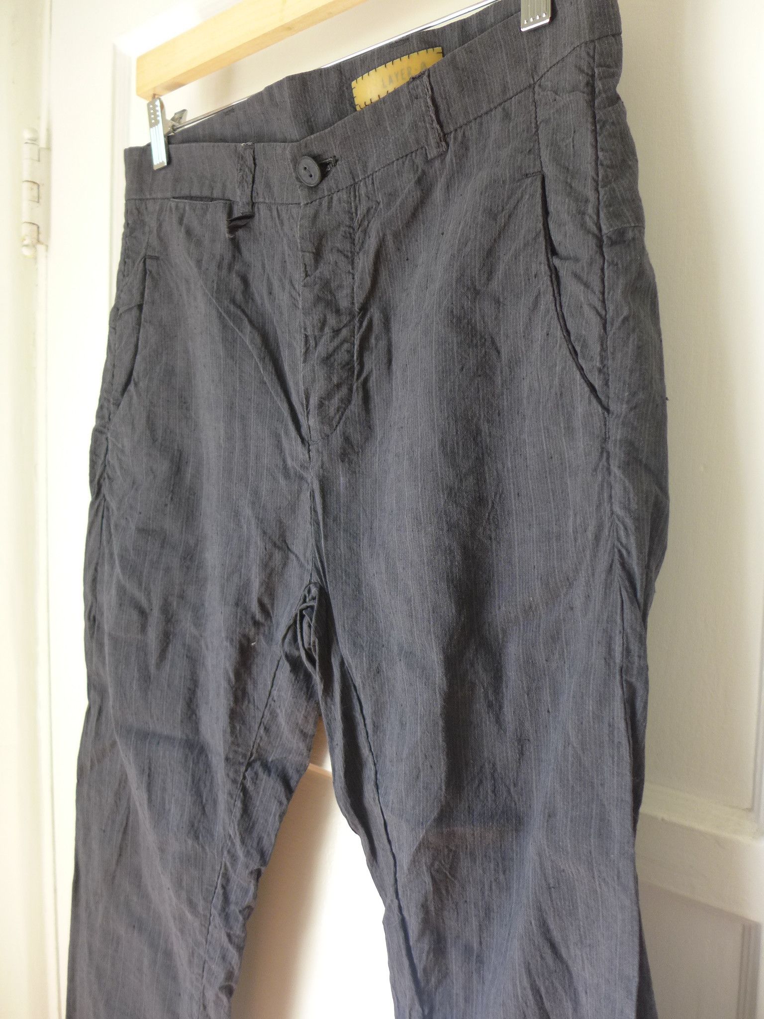 Layer-0 american pocket pants, gray, linen, SSM 22-11 Size US 30 / EU 46 - 3 Thumbnail