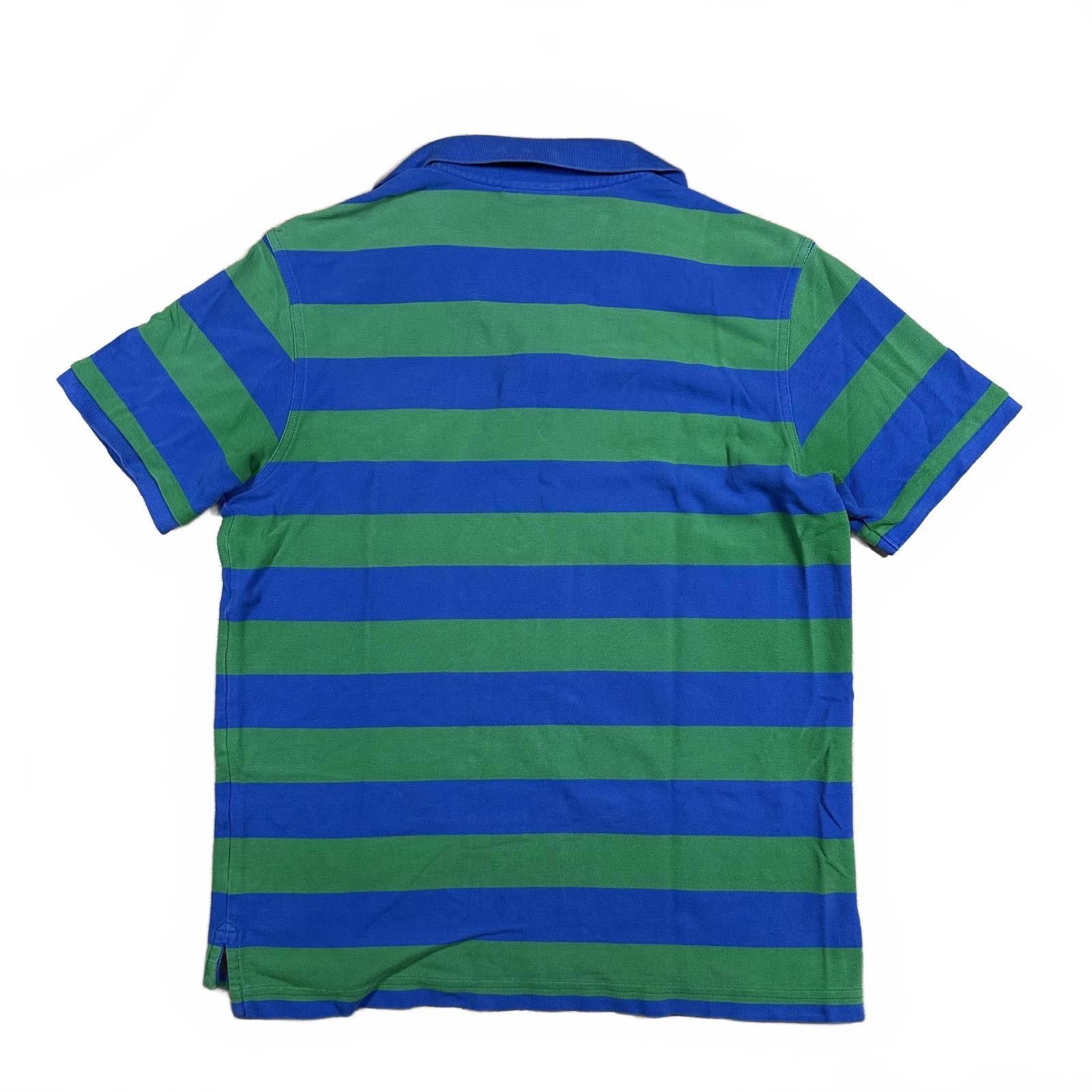 Psycho Bunny Psycho Bunny Men's Polo Shirt Size 5 Blue and Green Striped Size US M / EU 48-50 / 2 - 2 Thumbnail