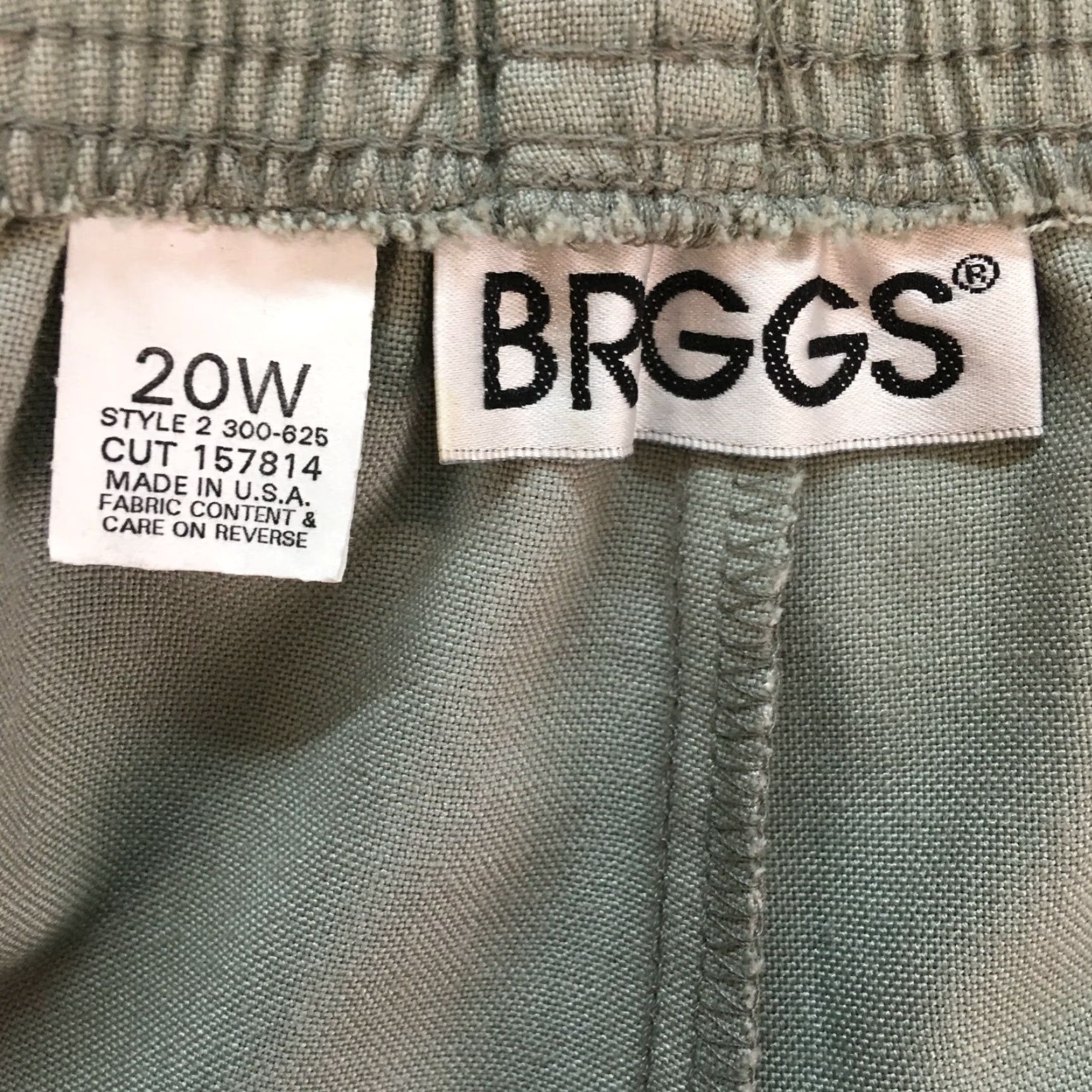 Vintage Briggs Womens Jogger Pants Gray Size 20W Elastic Waist Pull On Regular Straight Inseam 29 in 32 in 55% Polyester, 45% Rayon N Size 42" / US 20 - 7 Thumbnail