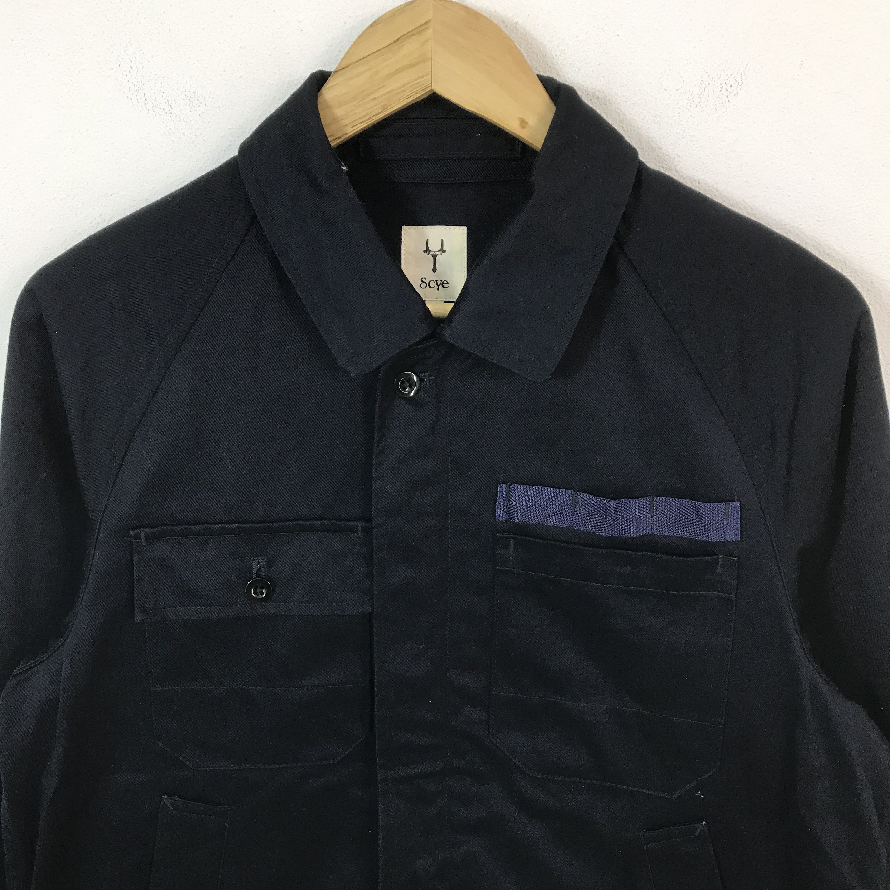 SCYE Scye X Masterplece Japan Navy Workers jacket Size US L / EU 52-54 / 3 - 3 Thumbnail