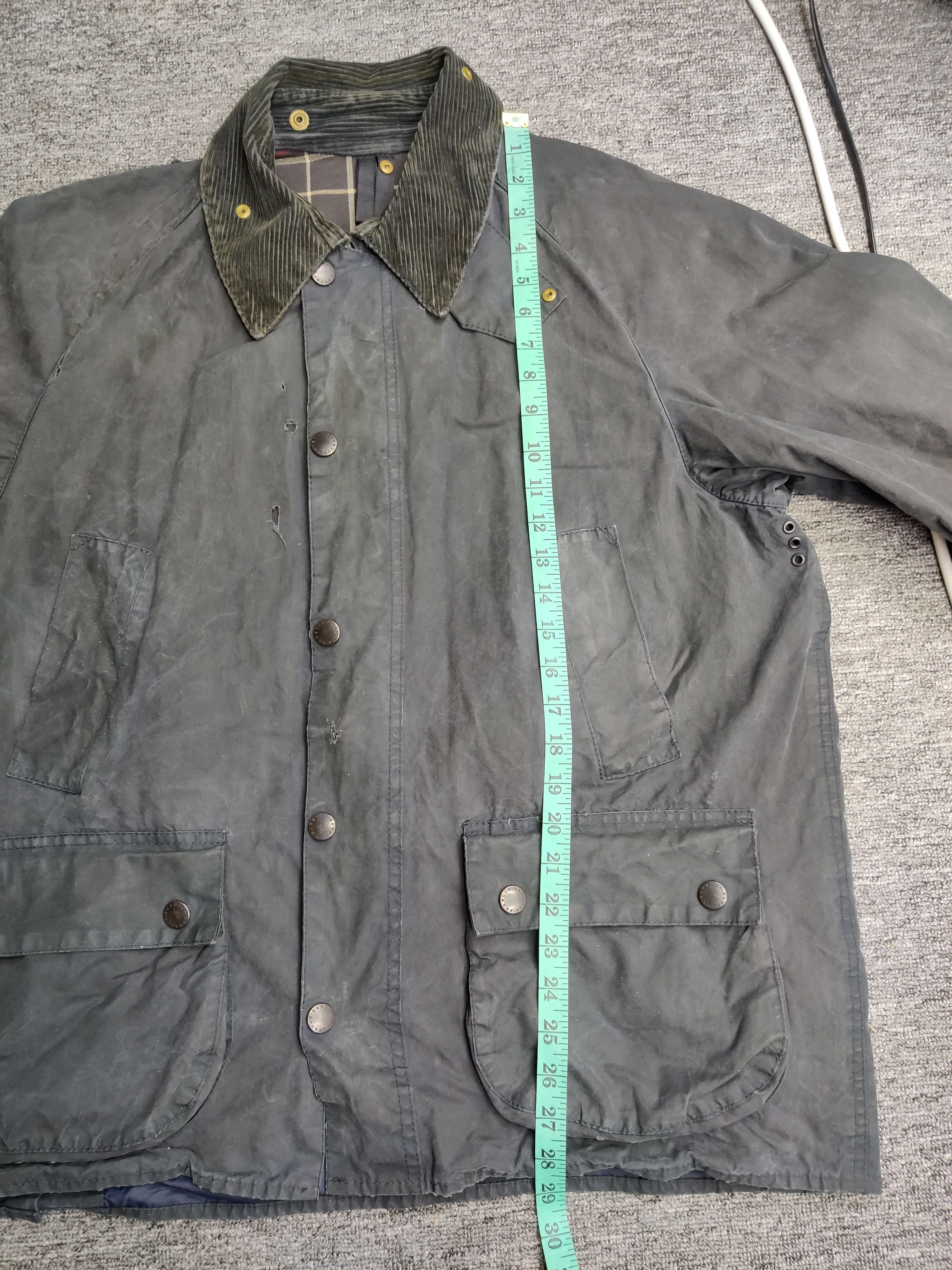 Barbour Vintage Thrashed Barbour Care Bedale Waxed Jacket Size US L / EU 52-54 / 3 - 22 Thumbnail