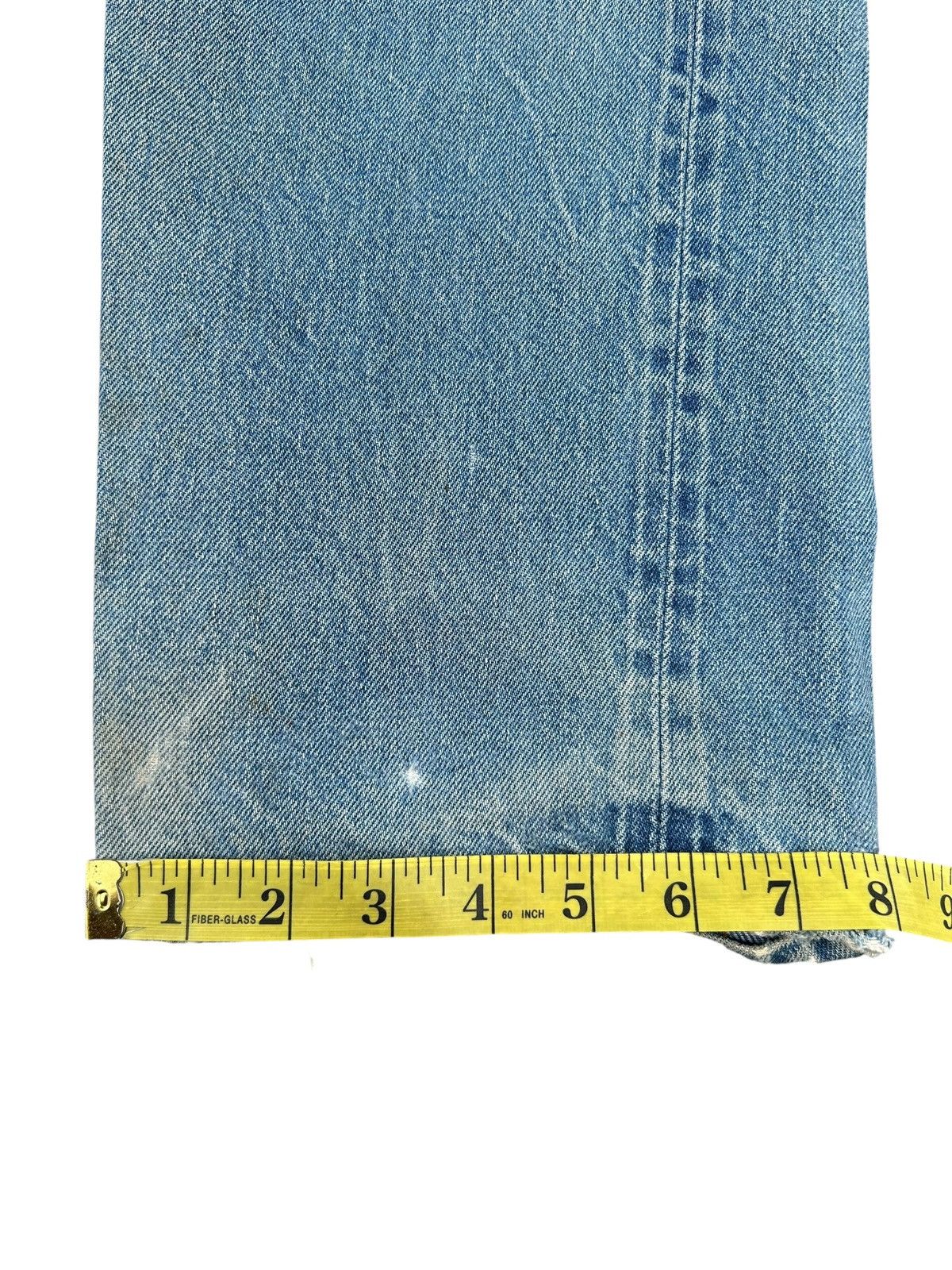 Levi's Vintage Clothing 80's THRASHED Levi's 555 Reconstructed Repair Denim Size US 30 / EU 46 - 25 Thumbnail