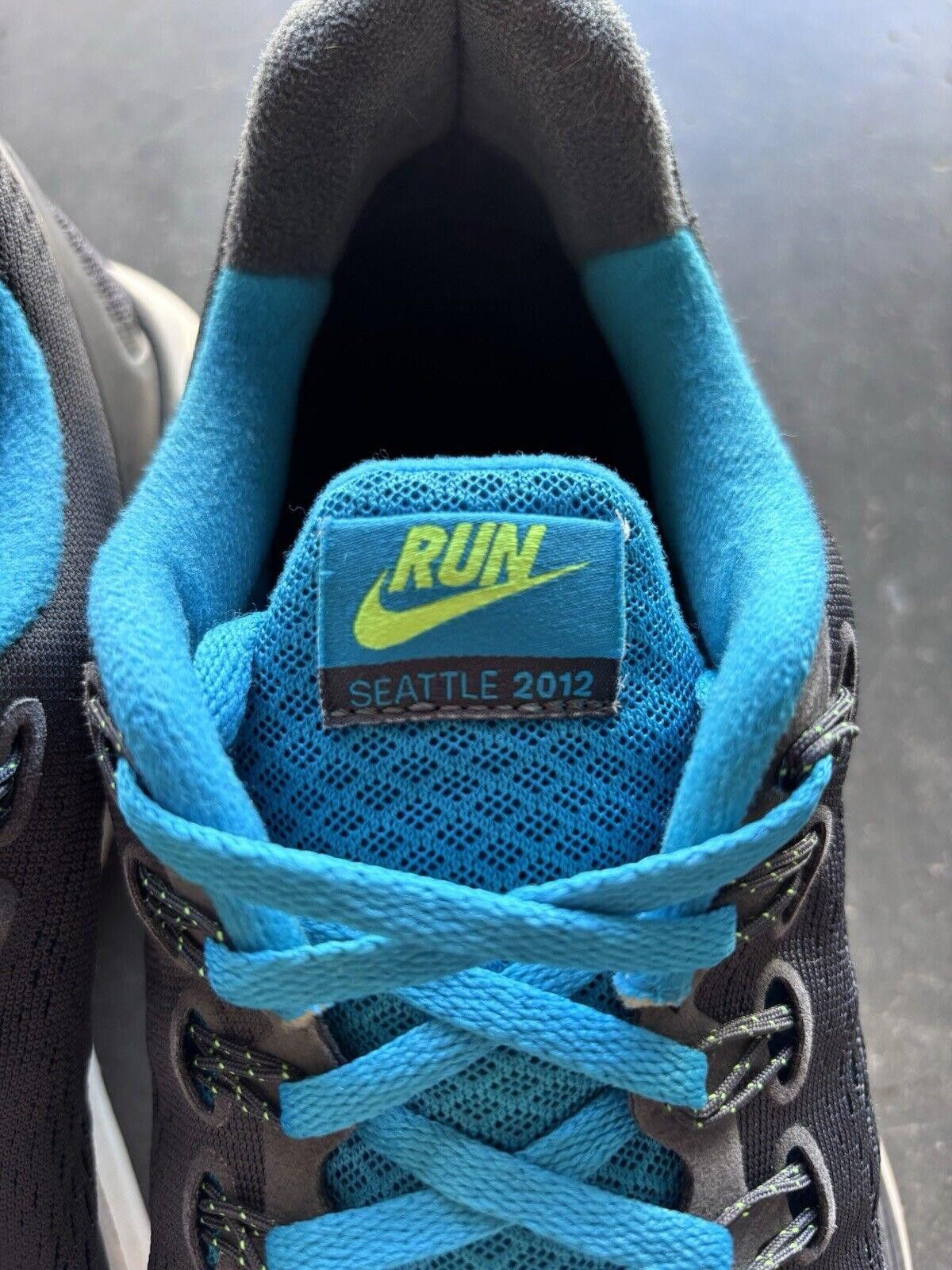 Nike 2012 Nike Promo Sample Lunarglide +4 Run Seattle Marathon 11 Size US 11 / EU 44 - 9 Thumbnail
