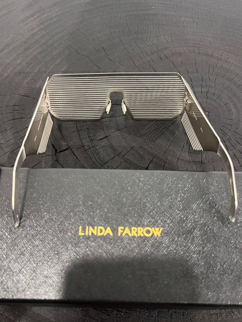 Boris Bidjan Saberi × Linda Farrow Boris Bidjan Saberi x Linda Farrow Steel Sunglasses Size ONE SIZE - 4 Thumbnail