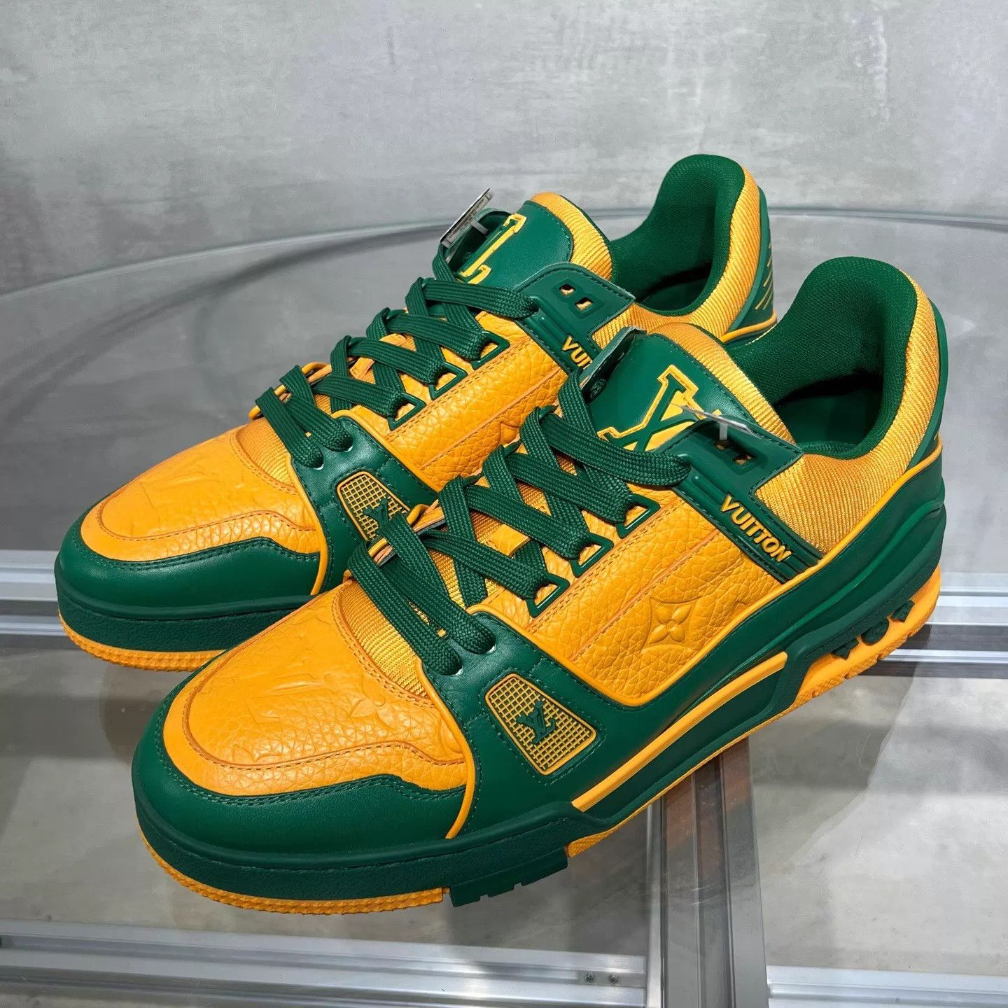 Louis Vuitton LV Trainer Yellow Green UK7.5 41.5 Size US 8.5 / EU 41-42 - 2 Thumbnail