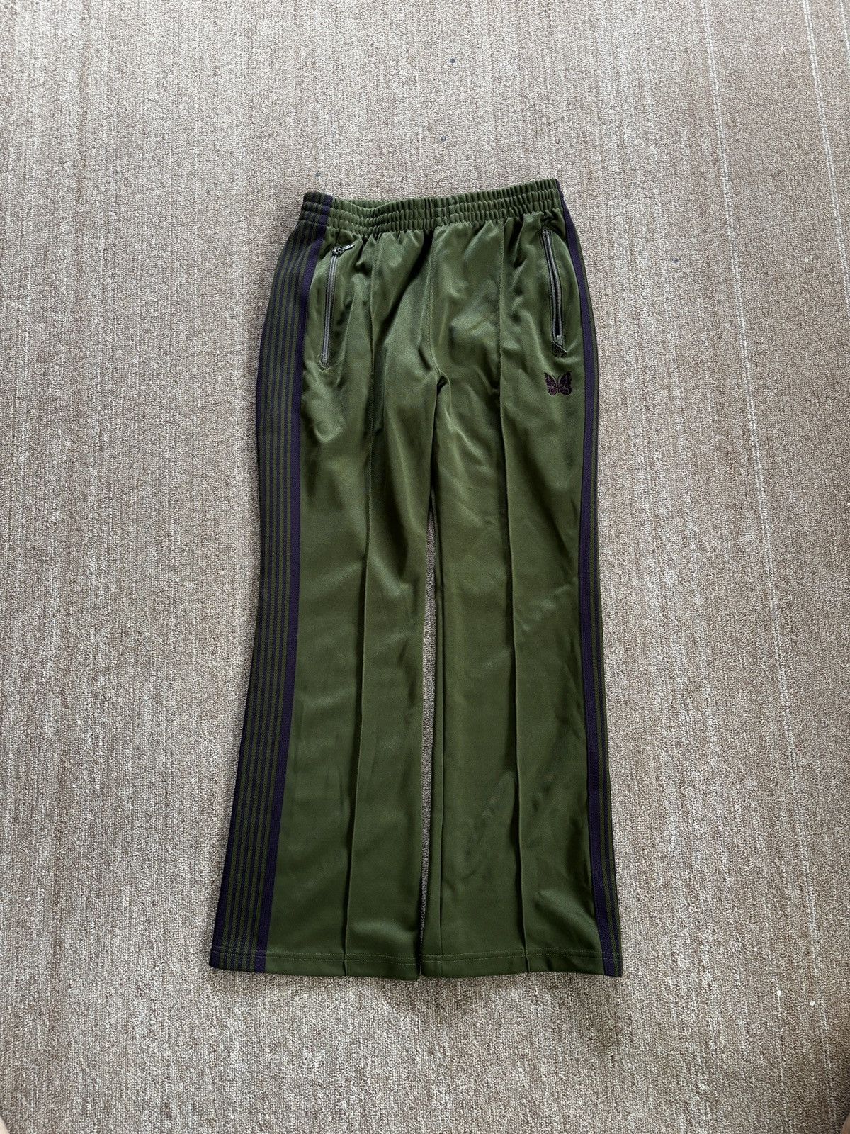 Needles Needles Poly Smooth Boot-Cut Track Pants Size US 30 / EU 46 - 1 Thumbnail