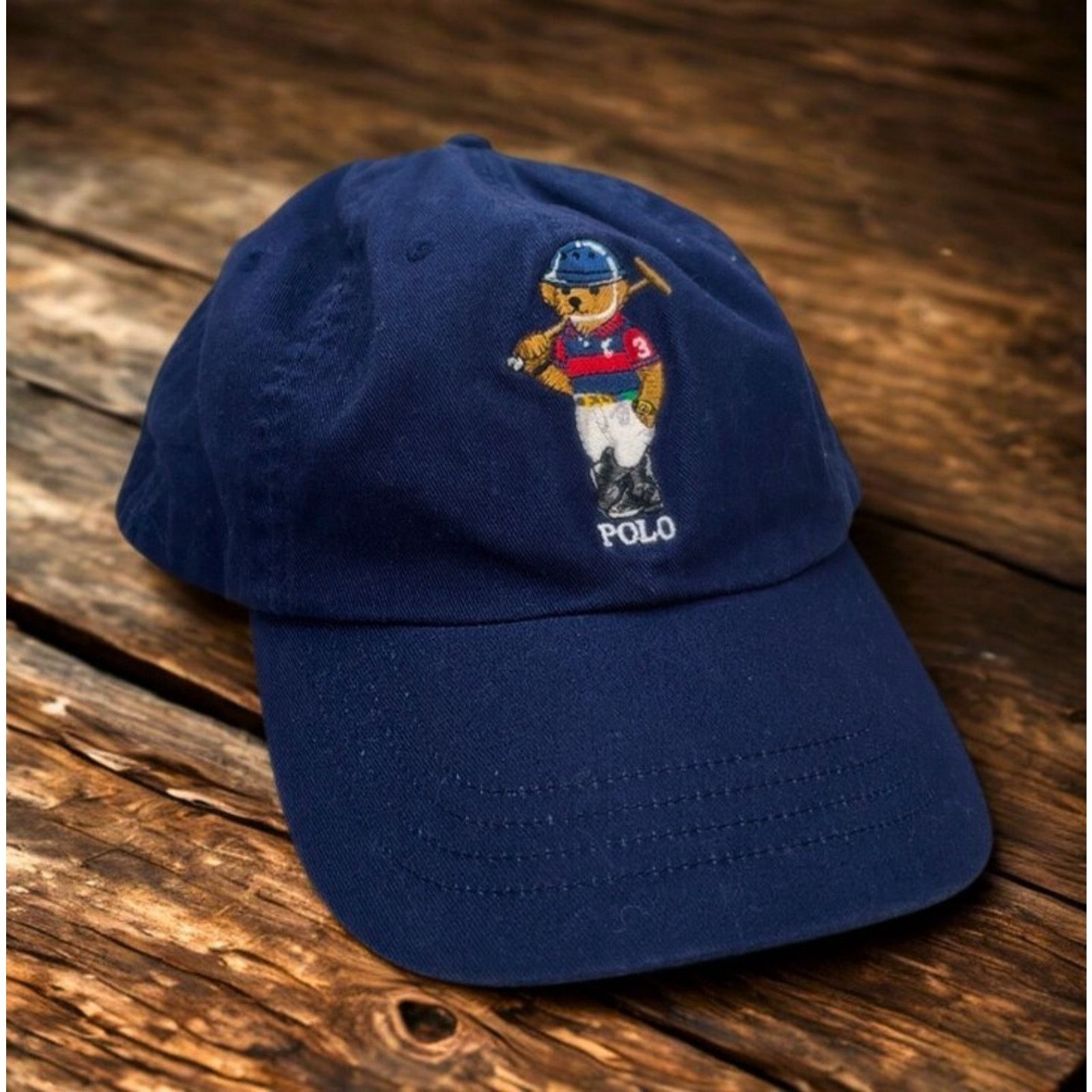 Polo Ralph Lauren Polo Ralph Lauren Polo Bear Baseball Hat Leather Strap Size ONE SIZE - 11 Thumbnail