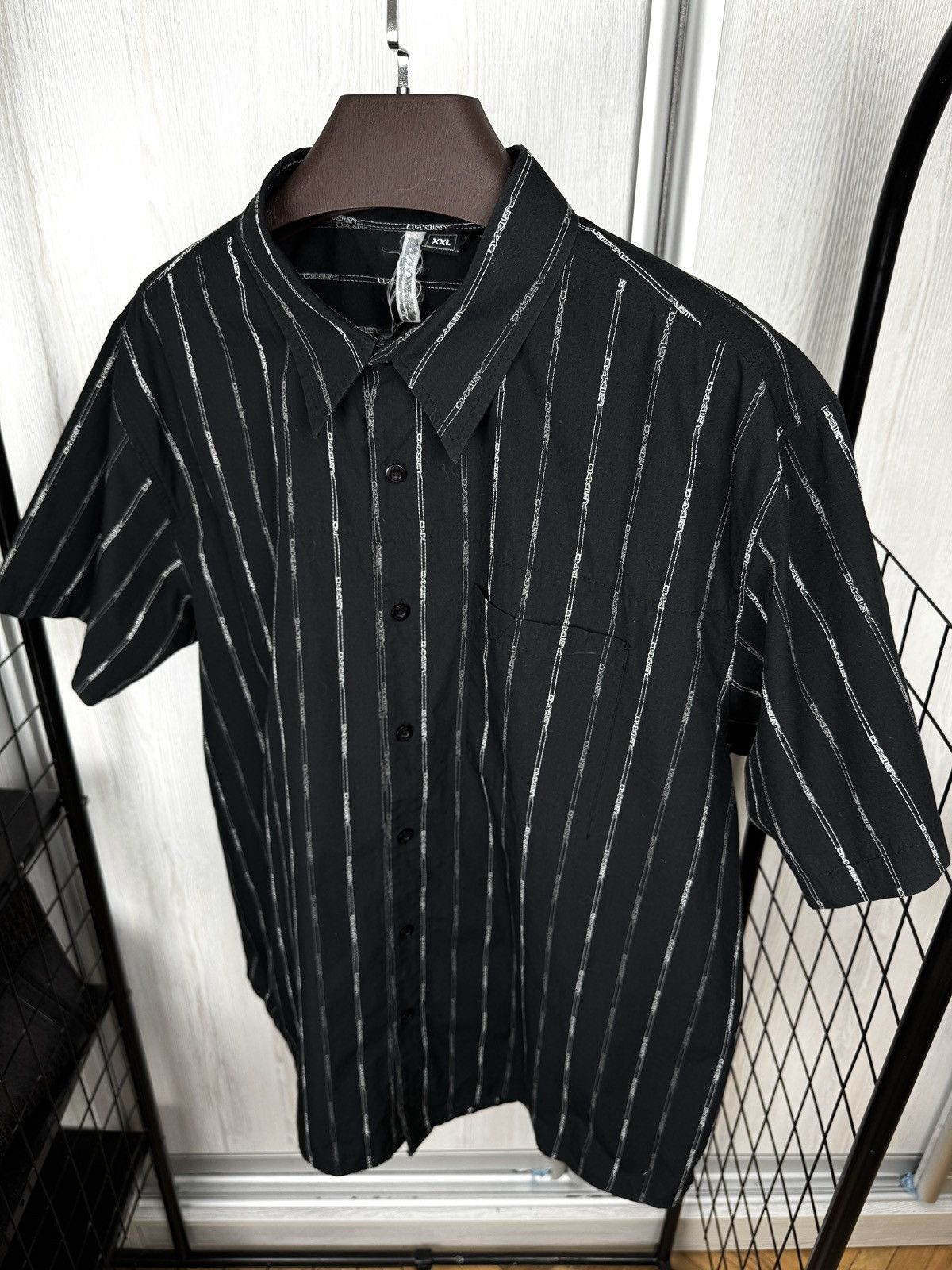 Oakley Oakley vintage monogram striped short sleeve rare shirt Size US XXL / EU 58 / 5 - 9 Thumbnail