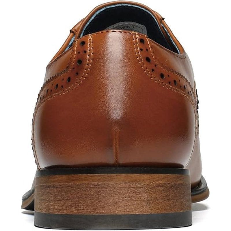Other Bruno Marc Men's Size 10.5 Brown Faux Leather Oxford Shoes Size US 10.5 / EU 43-44 - 5 Thumbnail