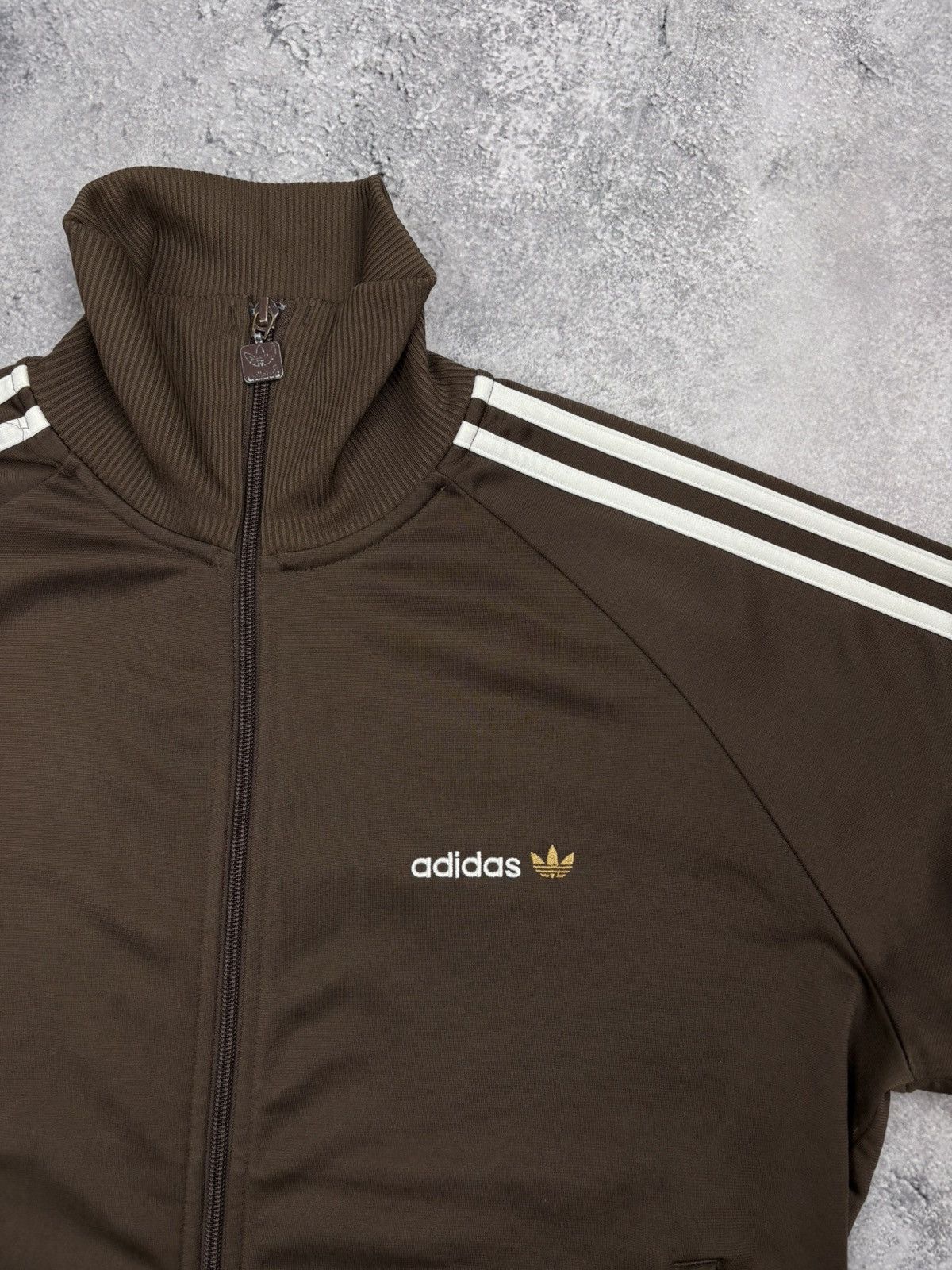 Adidas Vintage Adidas Y2K brown retro sport jacket hoodie Size US M / EU 48-50 / 2 - 4 Thumbnail