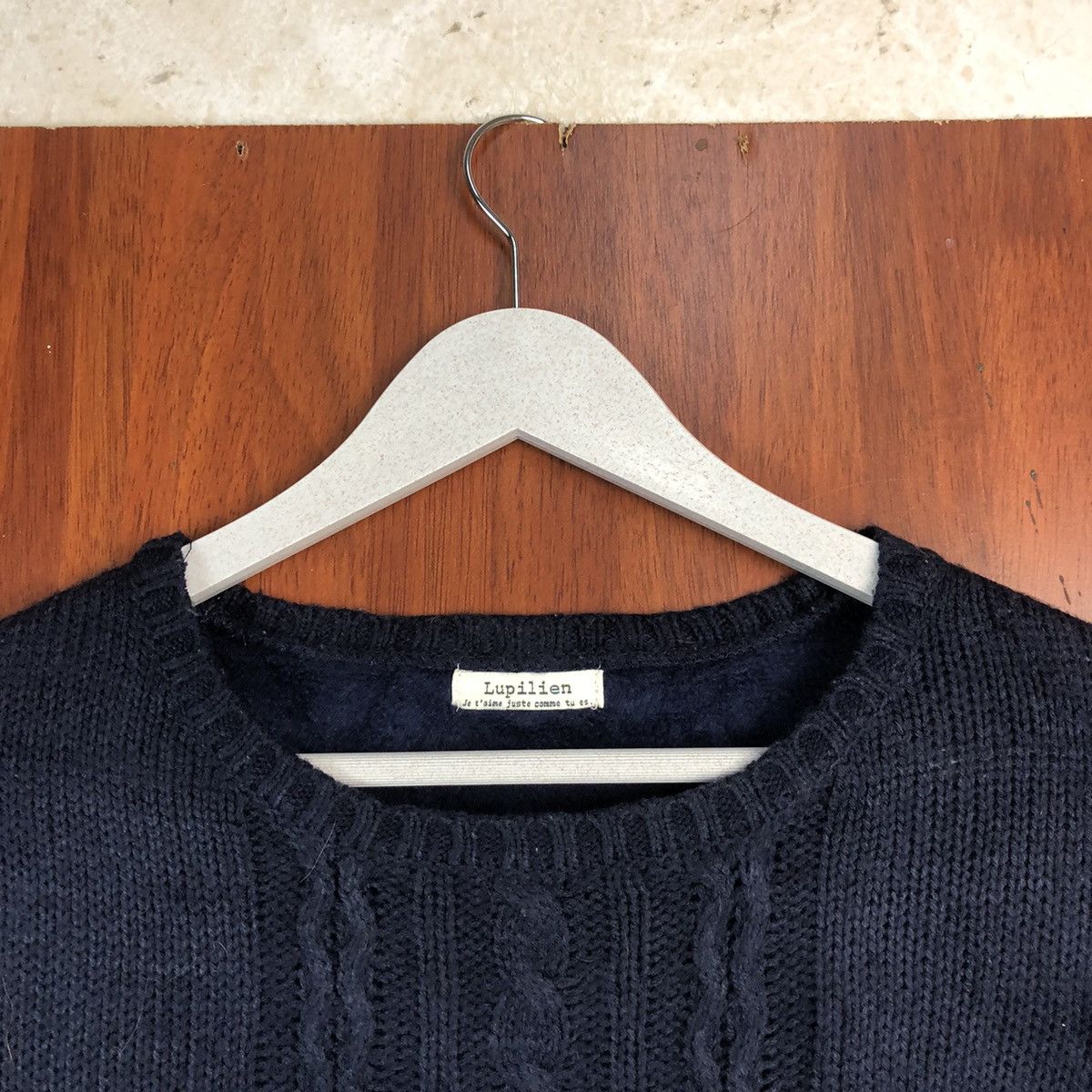Homespun Knitwear × Japanese Brand Lupilien Dark Blue Knitwear #7549 Size L / US 10 / IT 46 - 6 Thumbnail