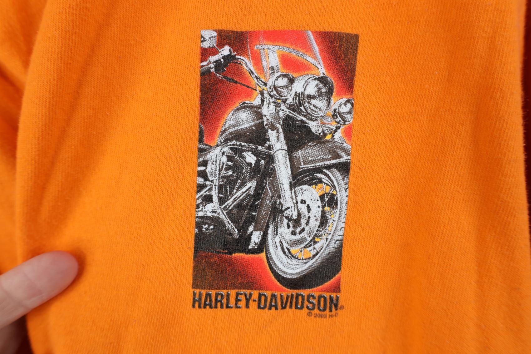 Harley Davidson Vintage Y2K 2003 Harley Davidson Short Sleeve T-Shirt Size US XXL / EU 58 / 5 - 4 Thumbnail